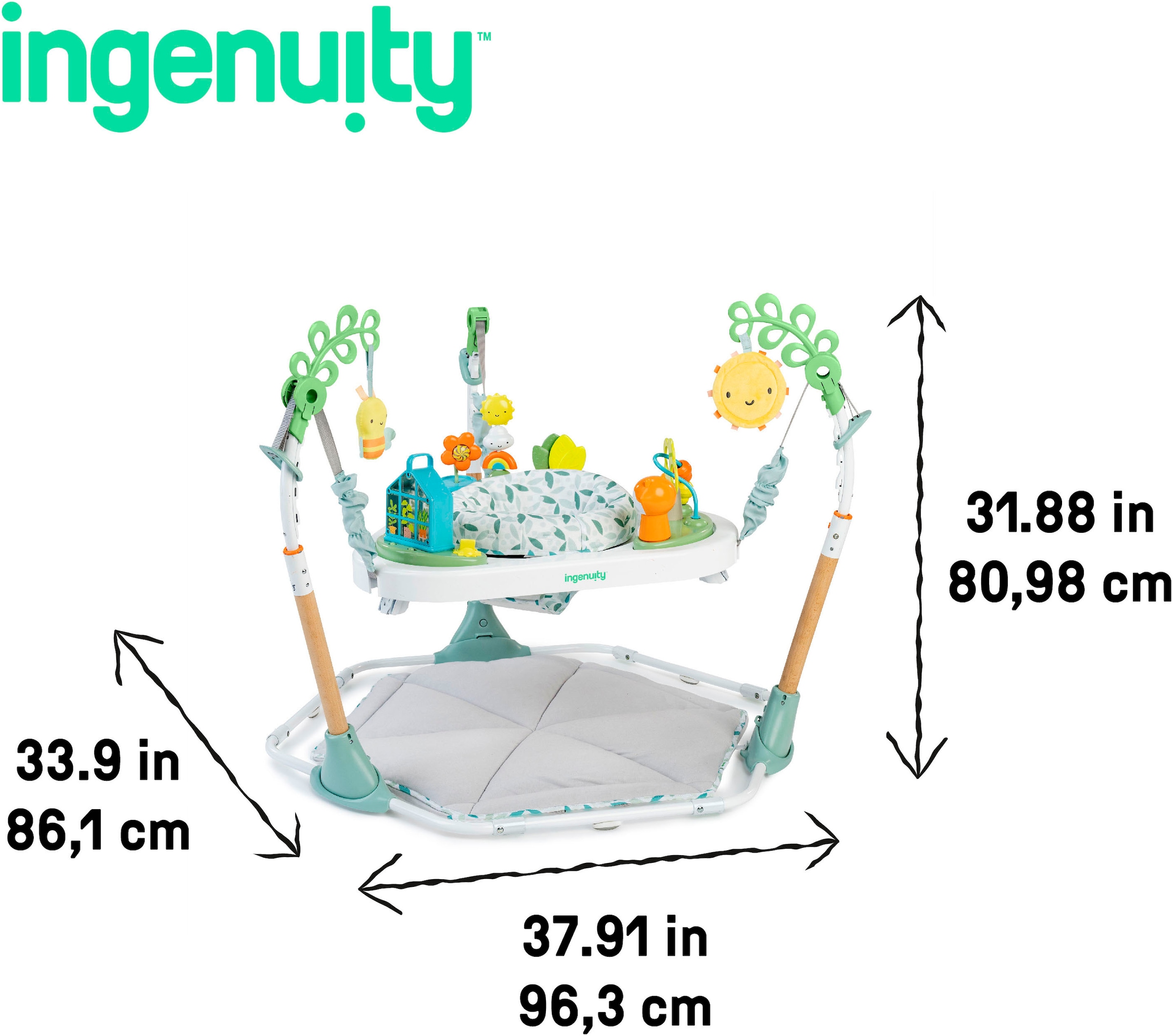 ingenuity Spielcenter »Tummy to Toes™ 6-in-1 Milestones Center« mit Licht und Sound