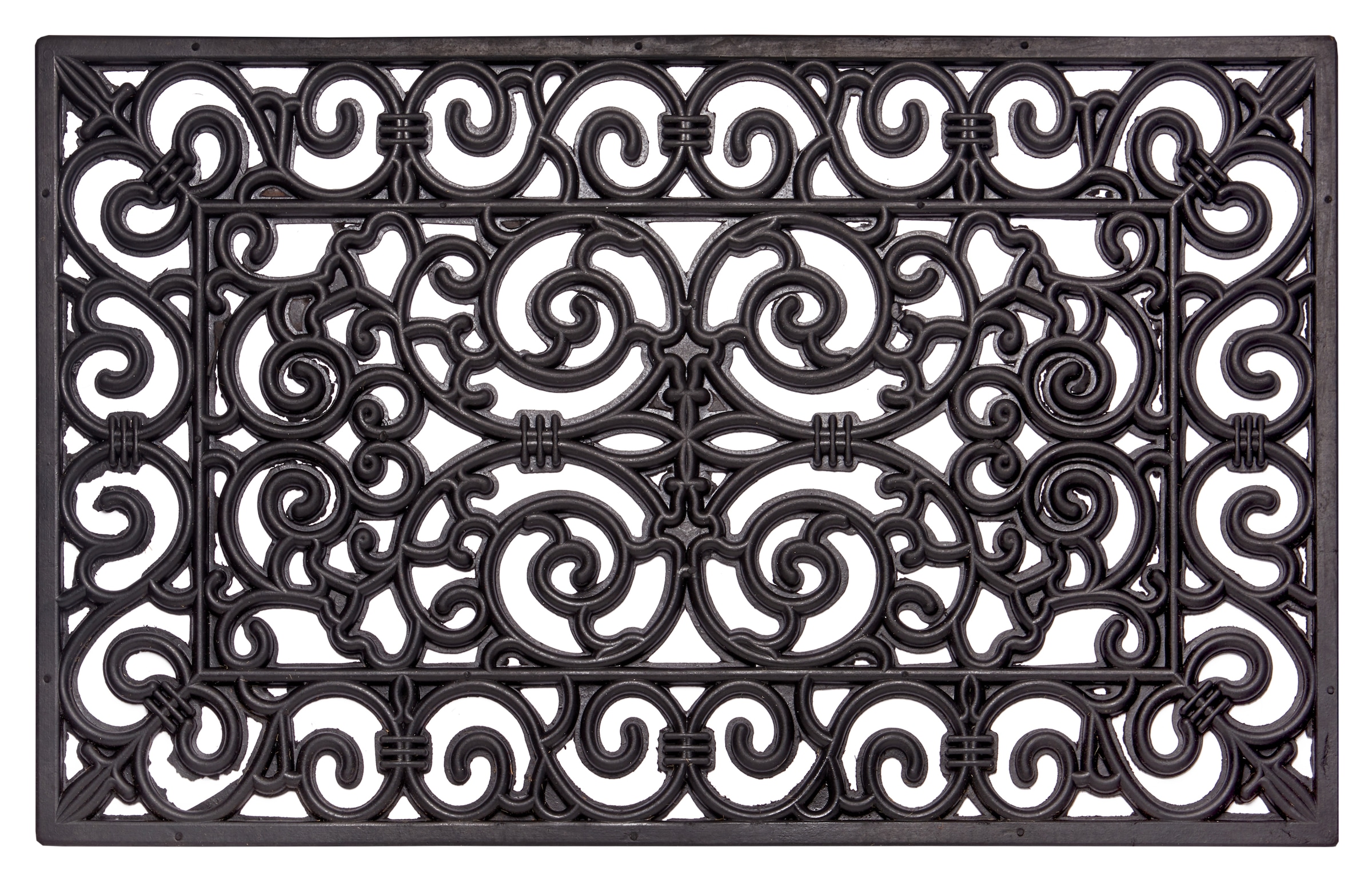 Image of HANSE Home Fussmatte "Ornaments, Türmatte" rechteckig 10 mm Höhe Gummi, Schmutzfangmatte, Outdoor, Rutschfest, Innen, Gummimatte