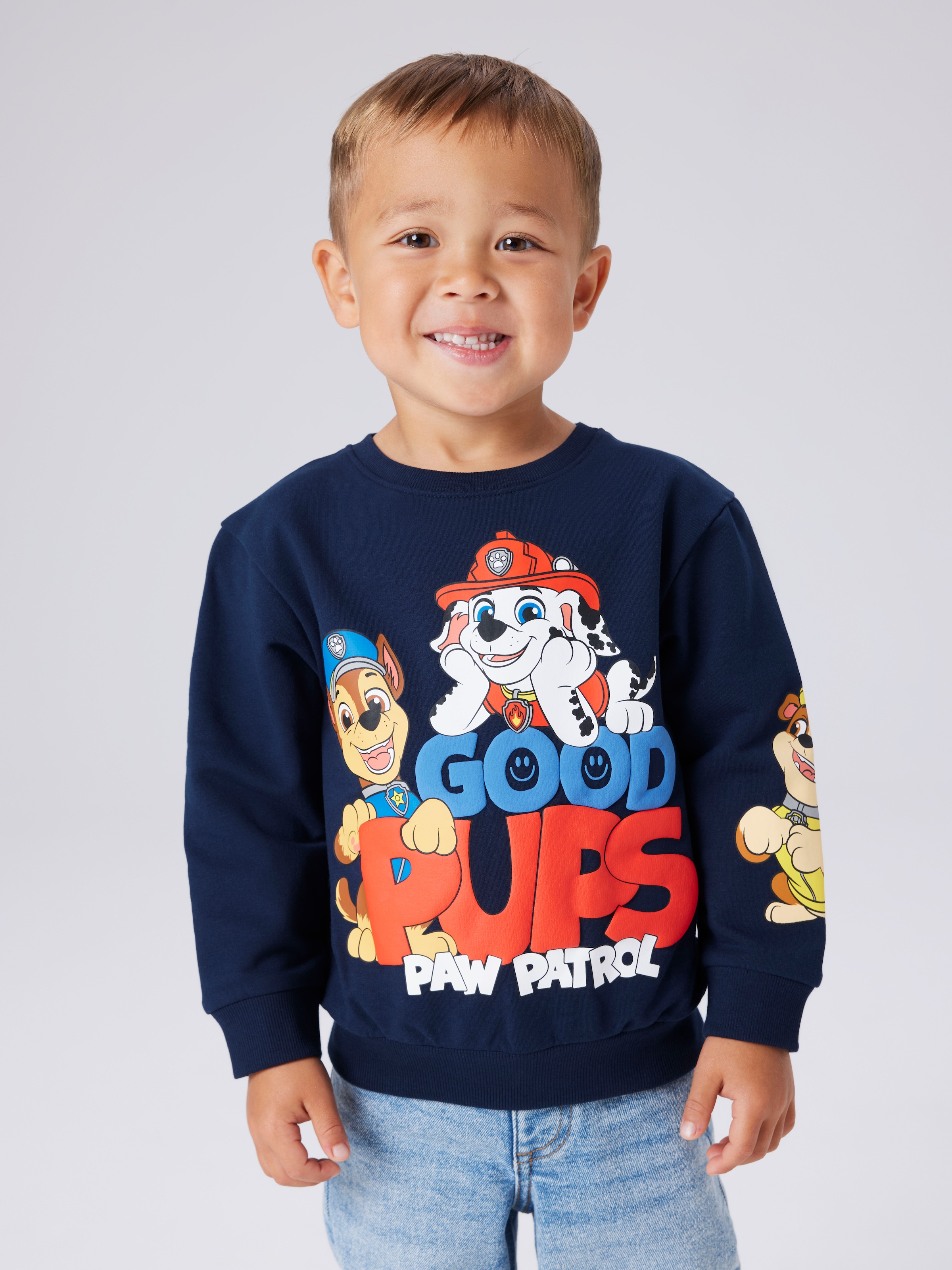 Image of Name It Sweatshirt "NMMJEEP PAW NREG SWEAT BRU NOOS CPLG"