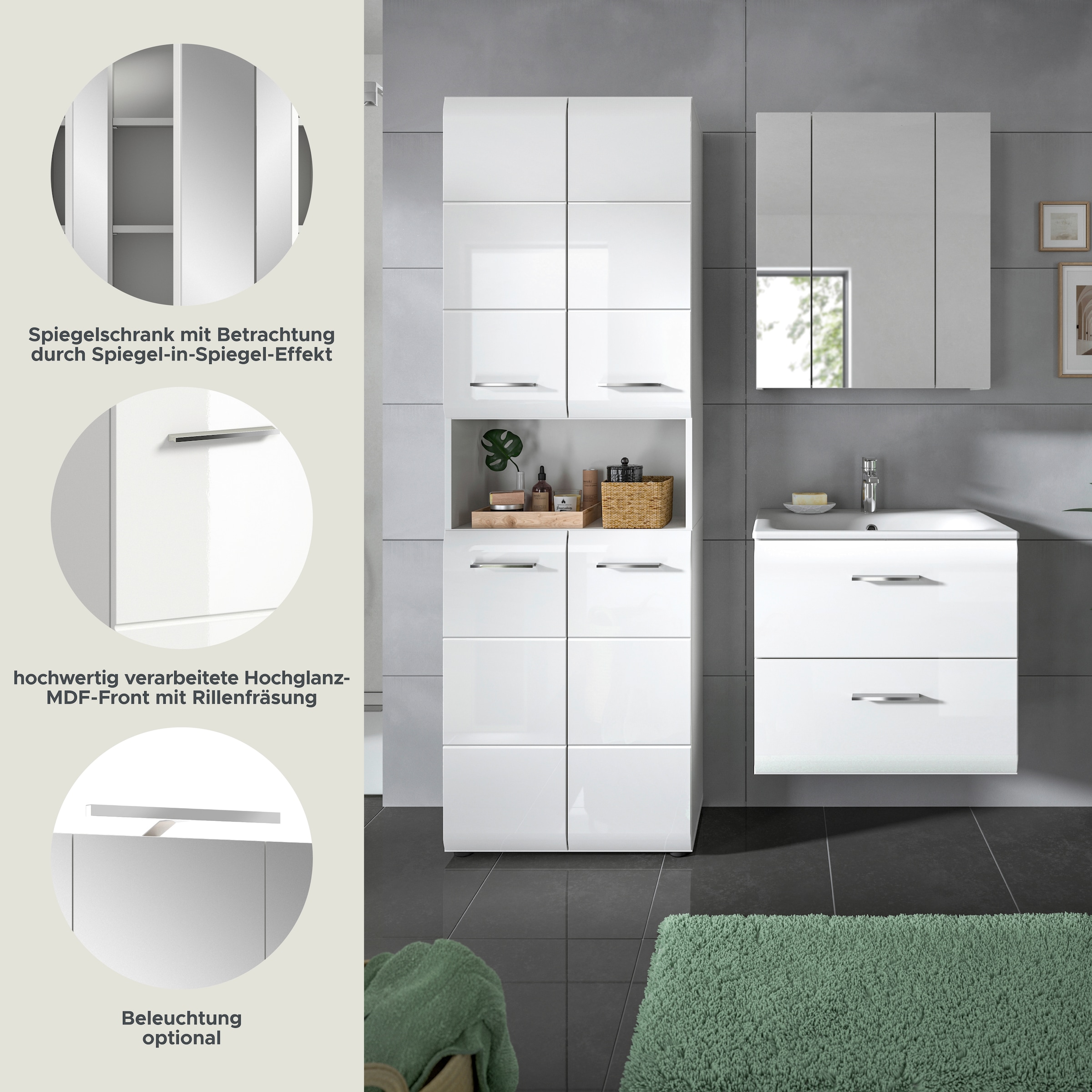 INOSIGN Ensemble de salle de bains Set, 4 cuis tlg.