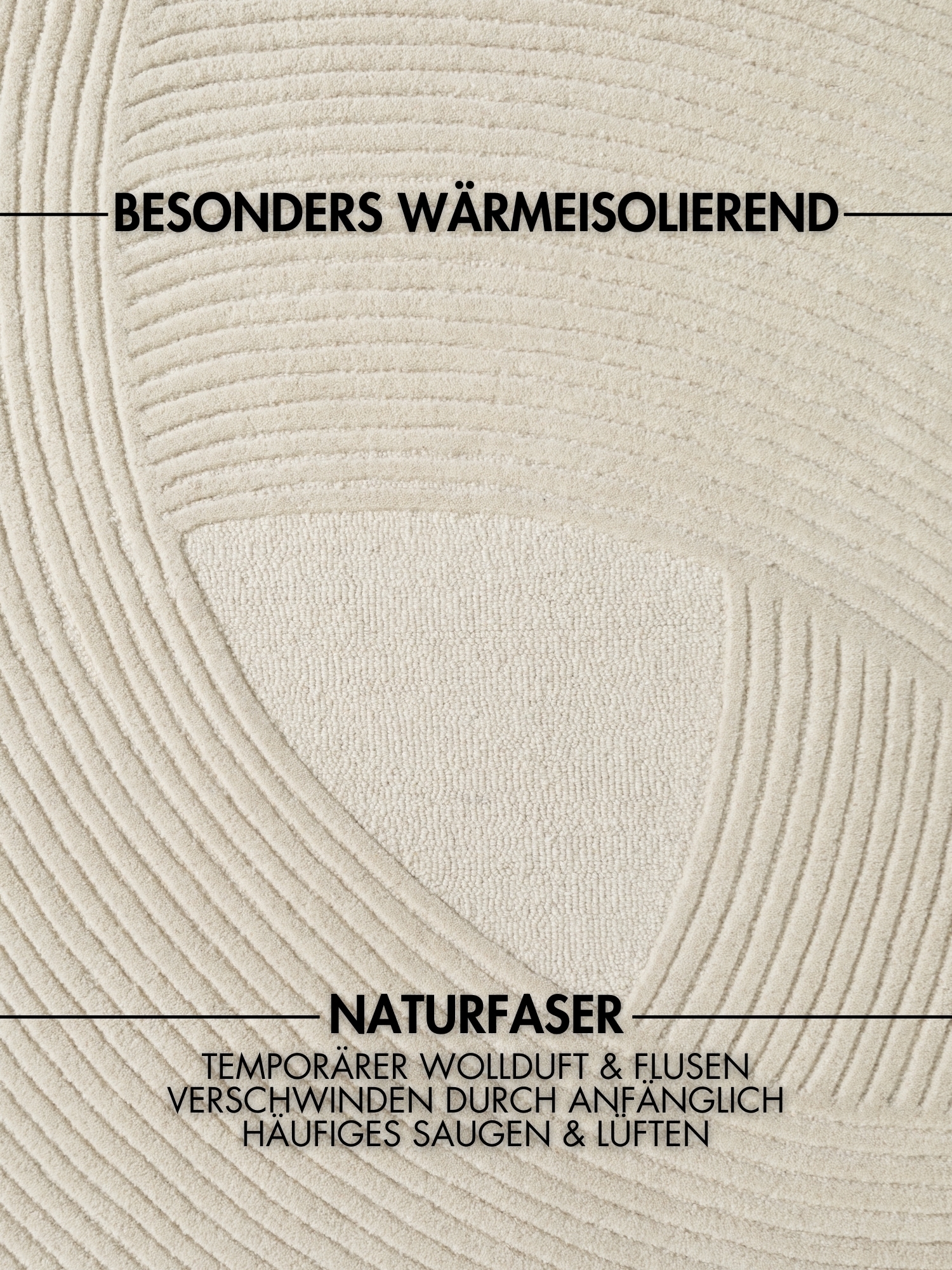 Ted Baker Tapis en laine »Victoria  , auch in rund« Rectangulaire 18 mm Höhe Naturteppich Wolle, Hoch-Tief-Design, Wohnzimmer, Schlafzimmer