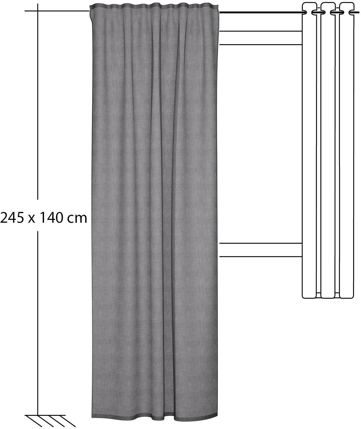 HOMING Vorhang »Lian« verdeckte Schlaufen 1 Stk. tlg. Vorhang Lian