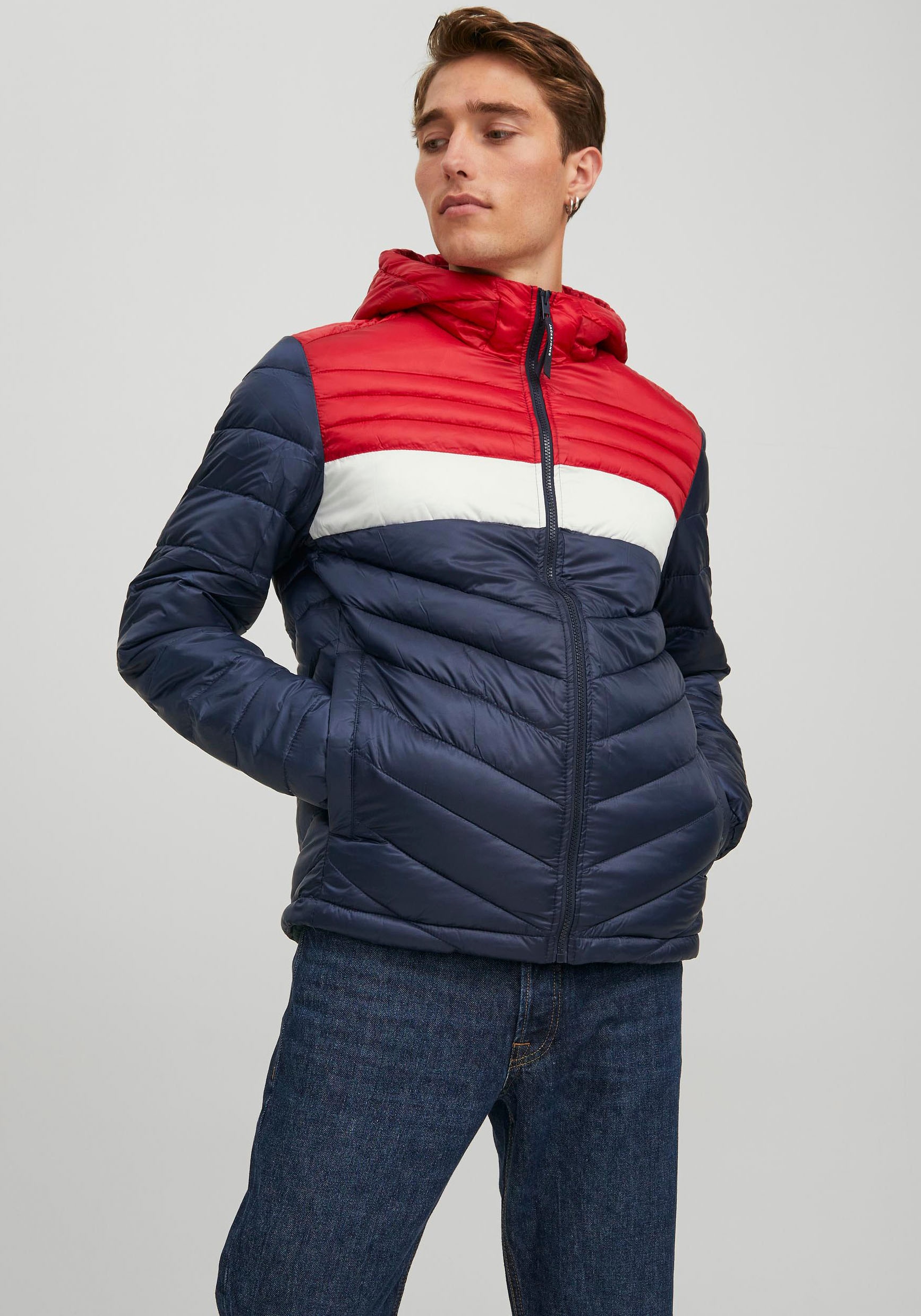 Jack & Jones Steppjacke »HERO PUFFER HOOD«, mit Kapuze