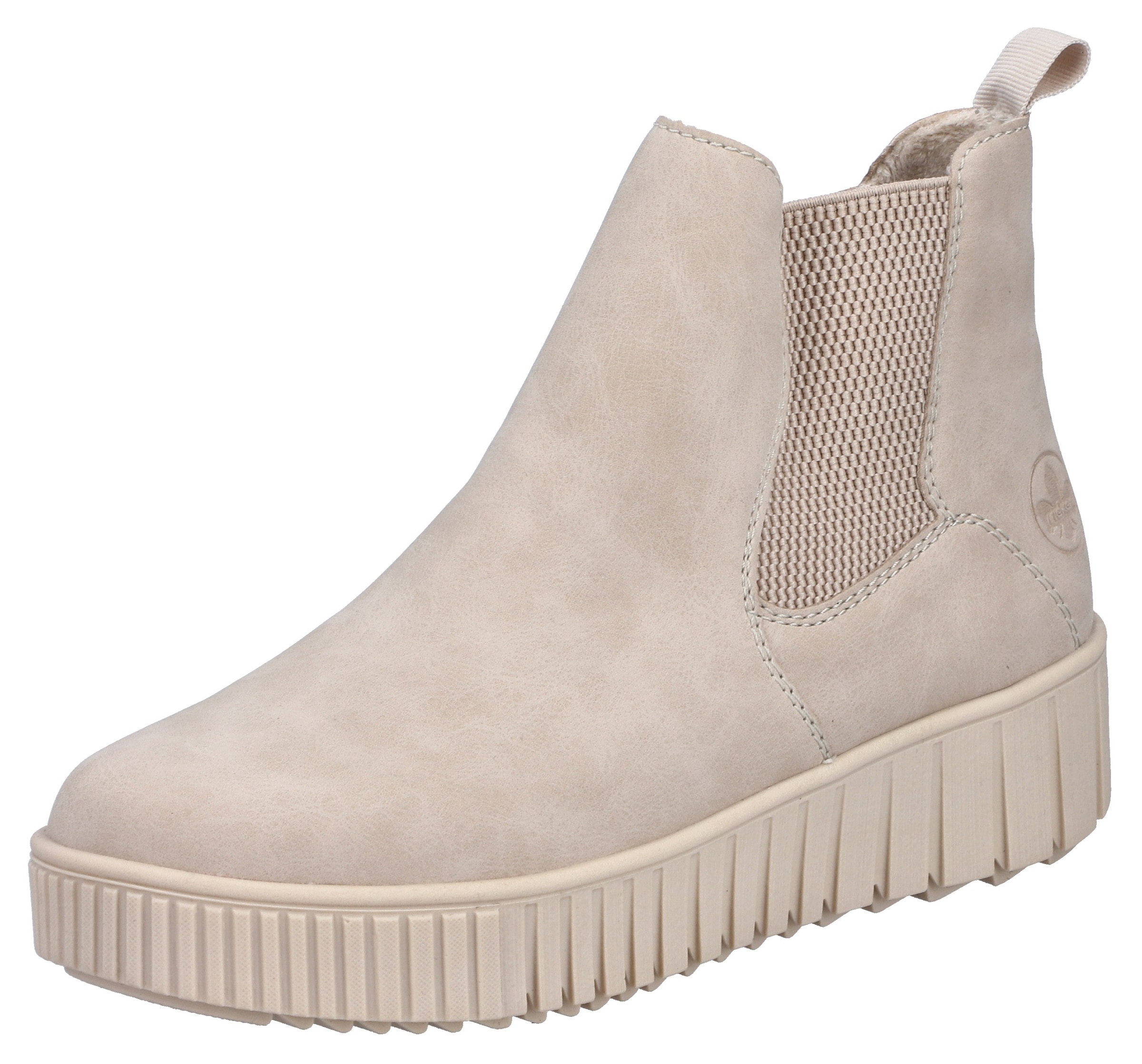 Image of Rieker Winterboots Chelseaboots, Plateausneaker, Stiefelette, Reissverschluss und Stretch