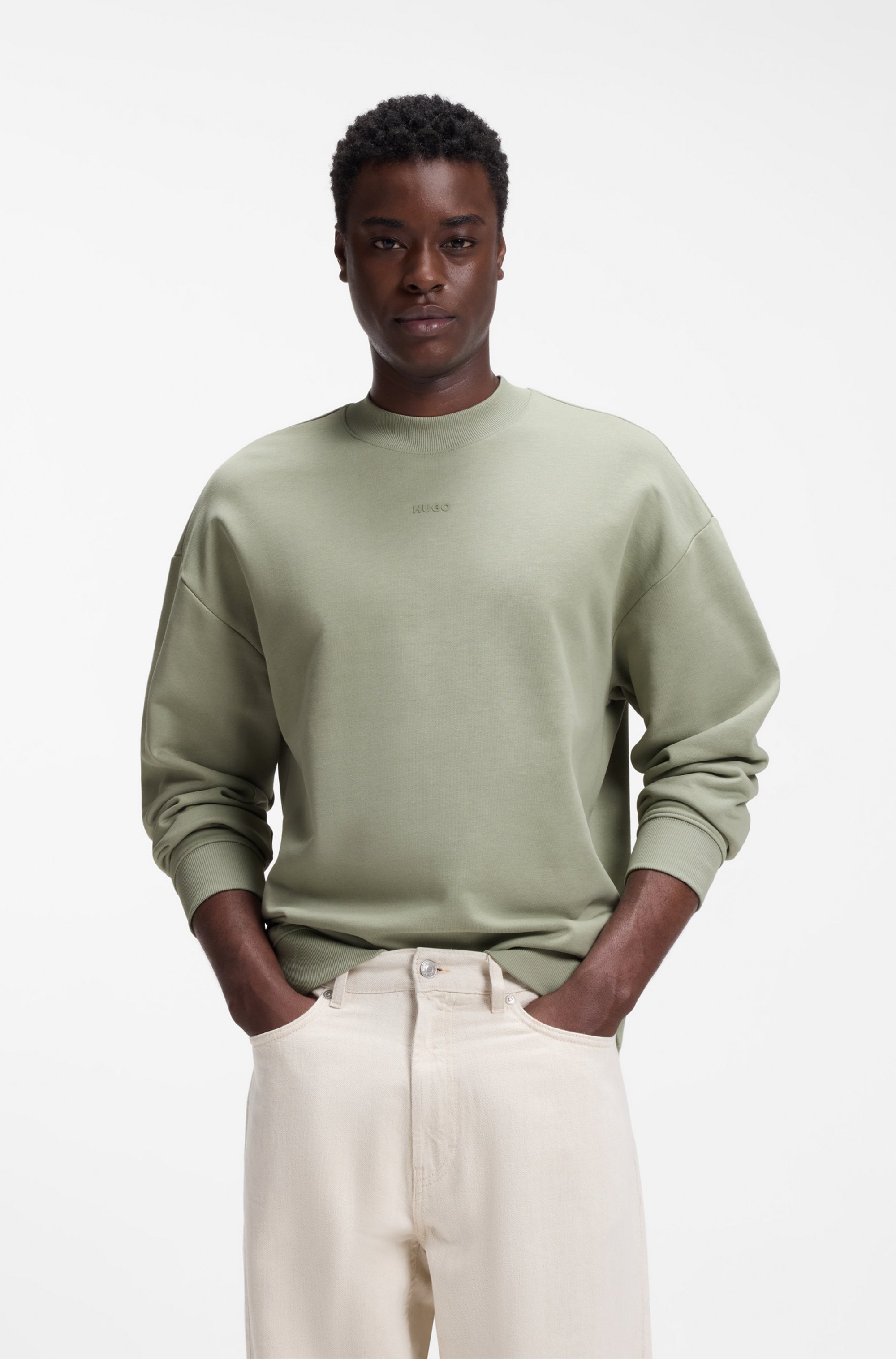 HUGO Sweatshirt »Dapocrew«, Rundhalsausschnitt, Relaxed Fit, Logo-Druck
