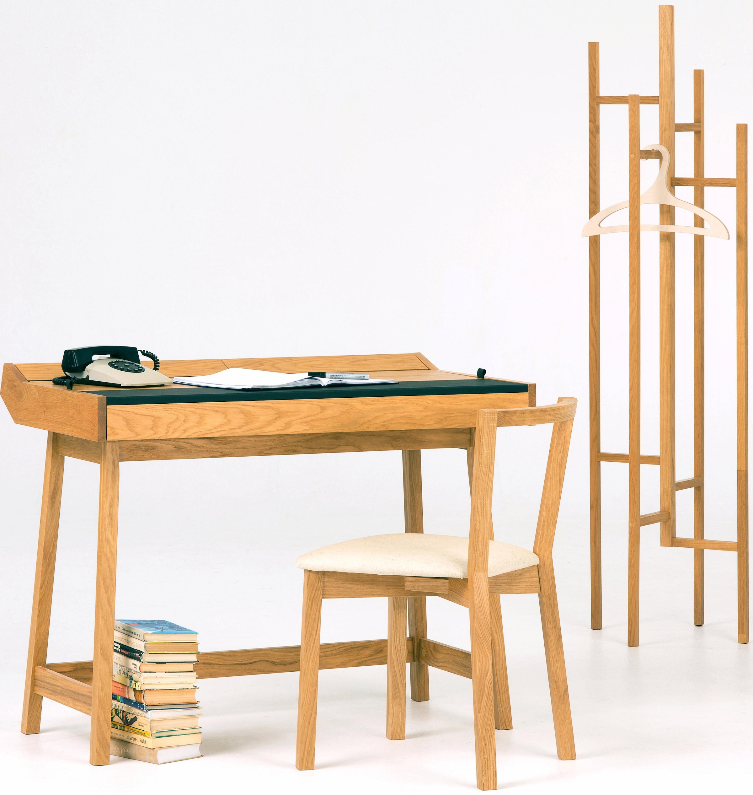 Image of Woodman Schreibtisch "Brompton" im skandinavian Design, Gestell aus massiver Eiche, FSC-zertifiziert