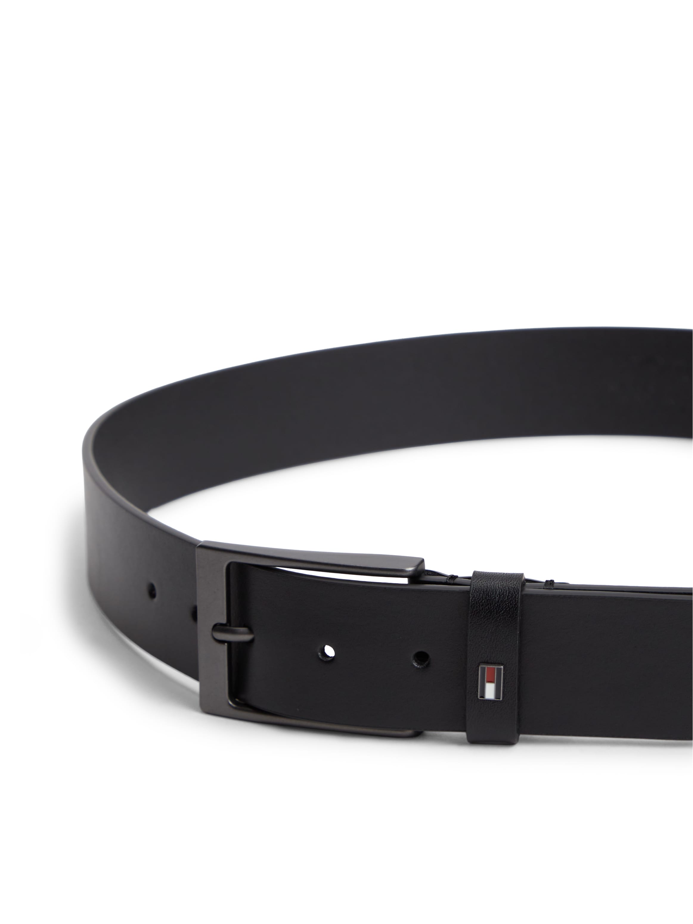 Tommy Hilfiger Ceinture en cuir »LAYTON 4.0« avec petit logo drapeau