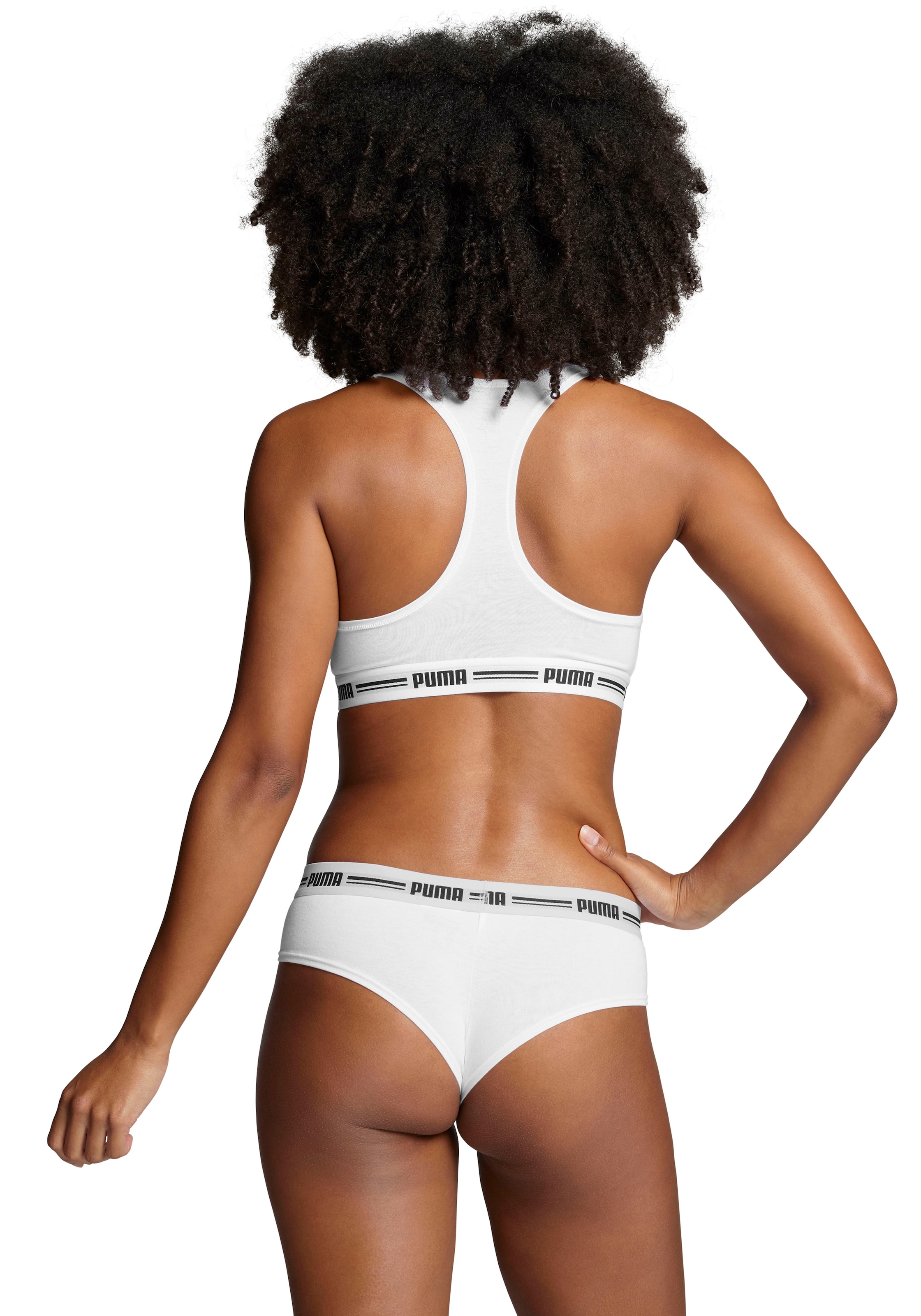 PUMA Sport-Bustier »PUMA WOMEN RACER BACK TOP 1P HANG«, mit markantem Logobund