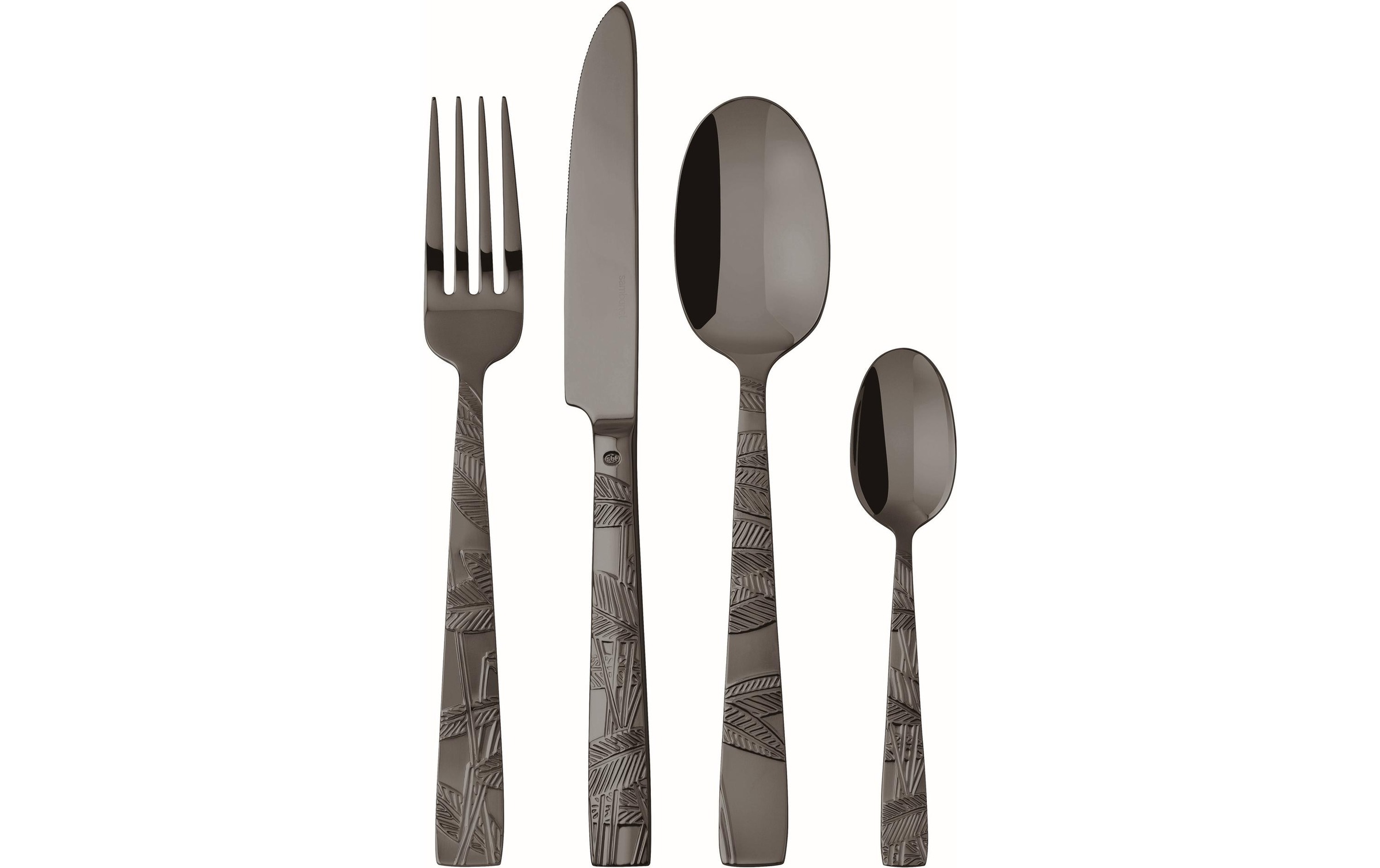 Image of sambonet Besteck-Set "Tafelbesteck Jungle Schwarz"
