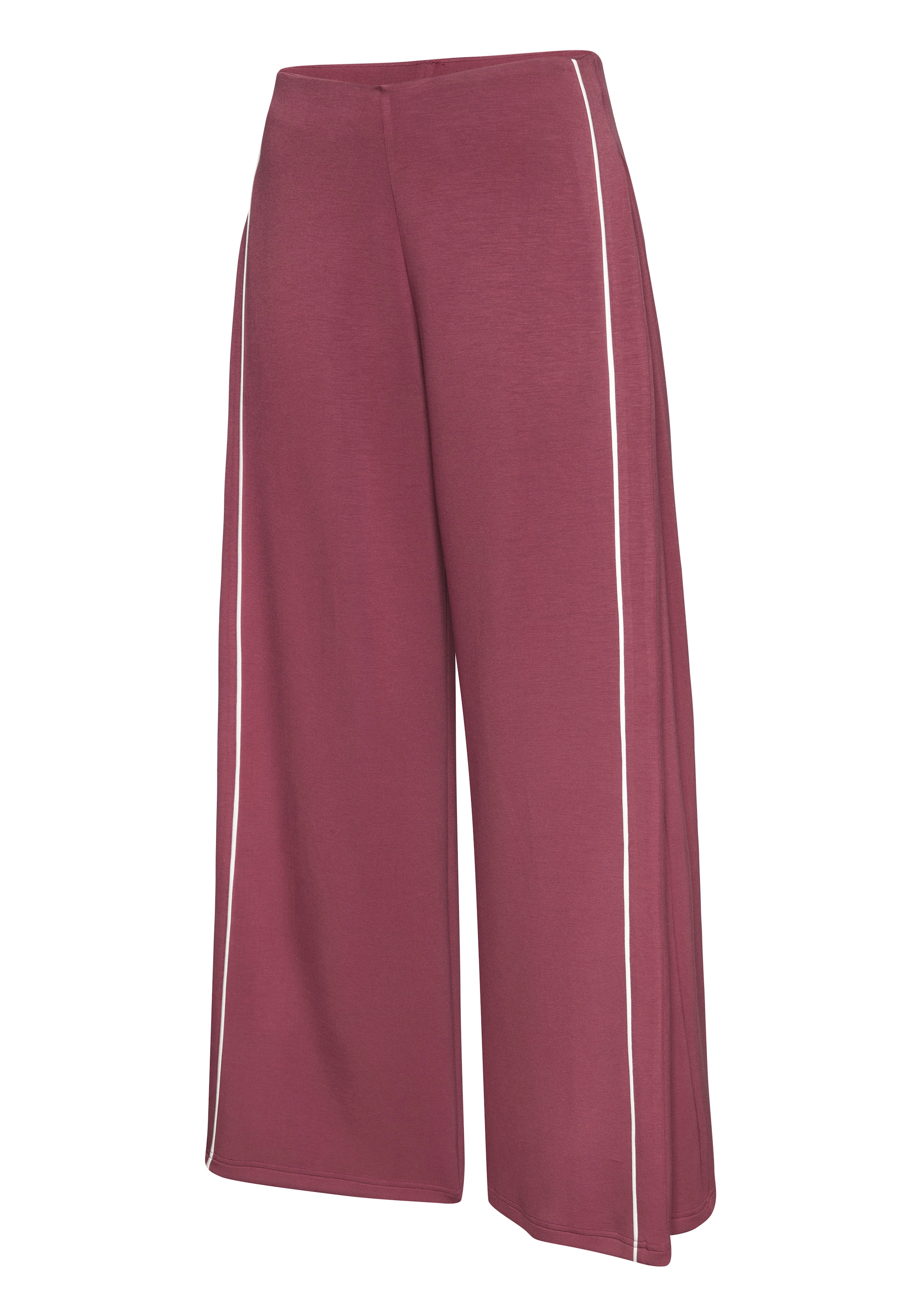 LASCANA Homewearhose  mit Piping und verdeckten Reissverschlusstaschen