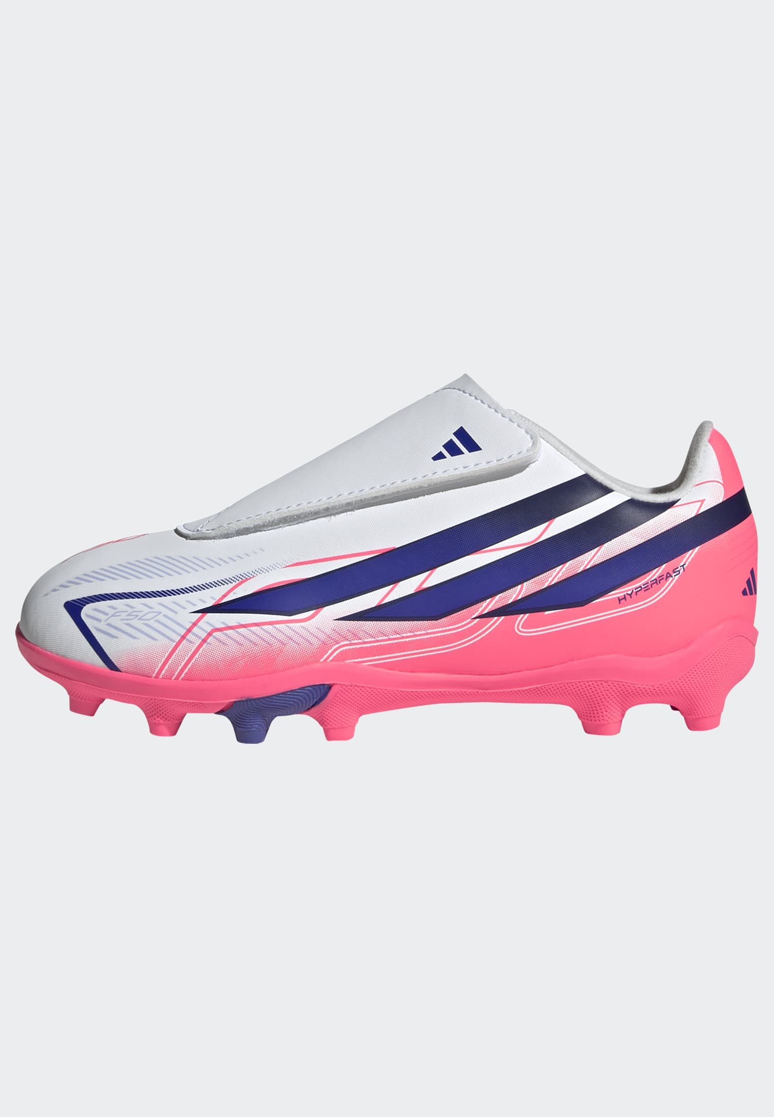 adidas Performance Chaussure de football »F50 HYPERFAST CLUB KIDS , NATURRASEN/GEMISCHTE BÖDEN, KLETTVERSCHLUSS«  adapté à de nombreux types de sols, pour adolescents et enfants