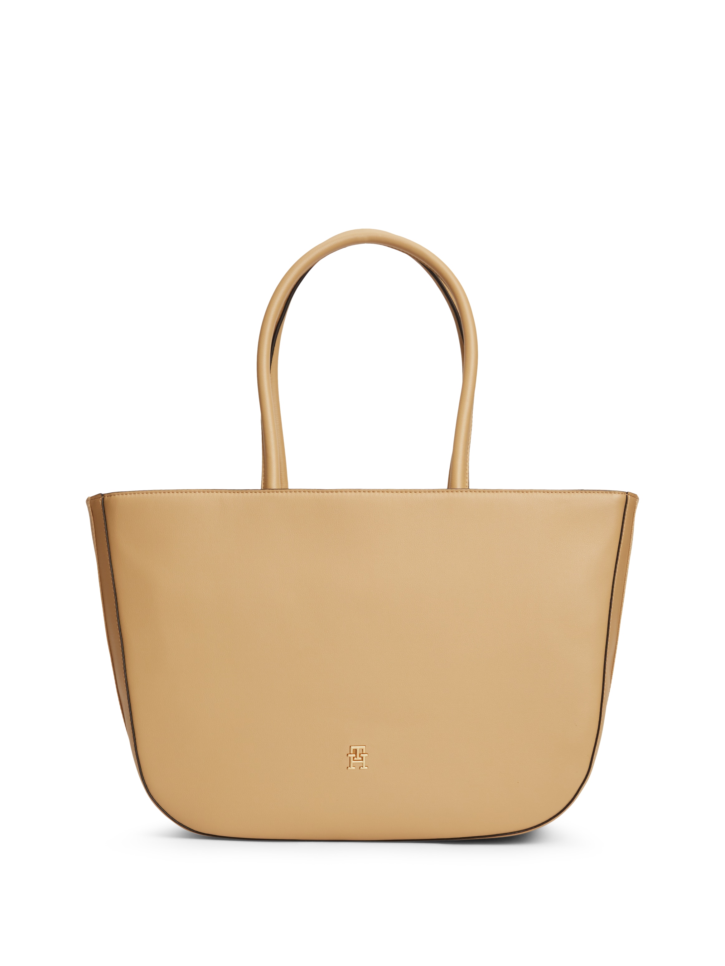 Image of Tommy Hilfiger Tragetasche "TH LOGOTAPE TOTE" Damen Shopper, Handtasche mit goldfarbenem TH-Detail