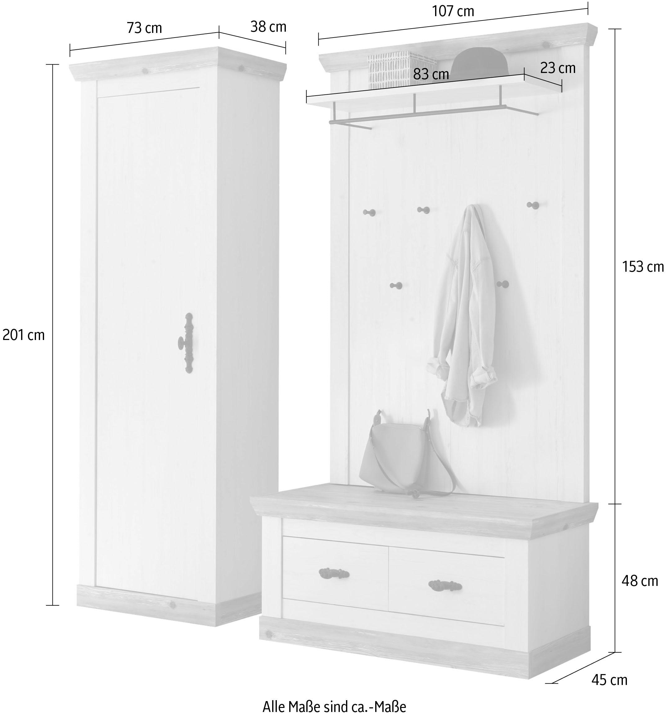 Home affaire Ensemble de vestiaires »Florenz« 3 cuis tlg.