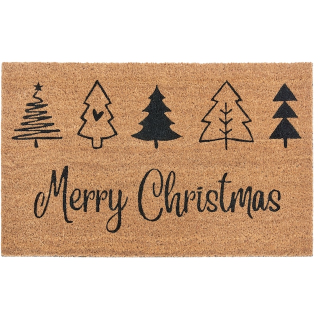 HANSE Home Fussmatte »Mix Mats Kokos Christmas Trees«, rechteckig,  Weihnachten, Schmutzfangmatte, Outdoor, Rutschfest, Innen, Kokosmatte  kaufen