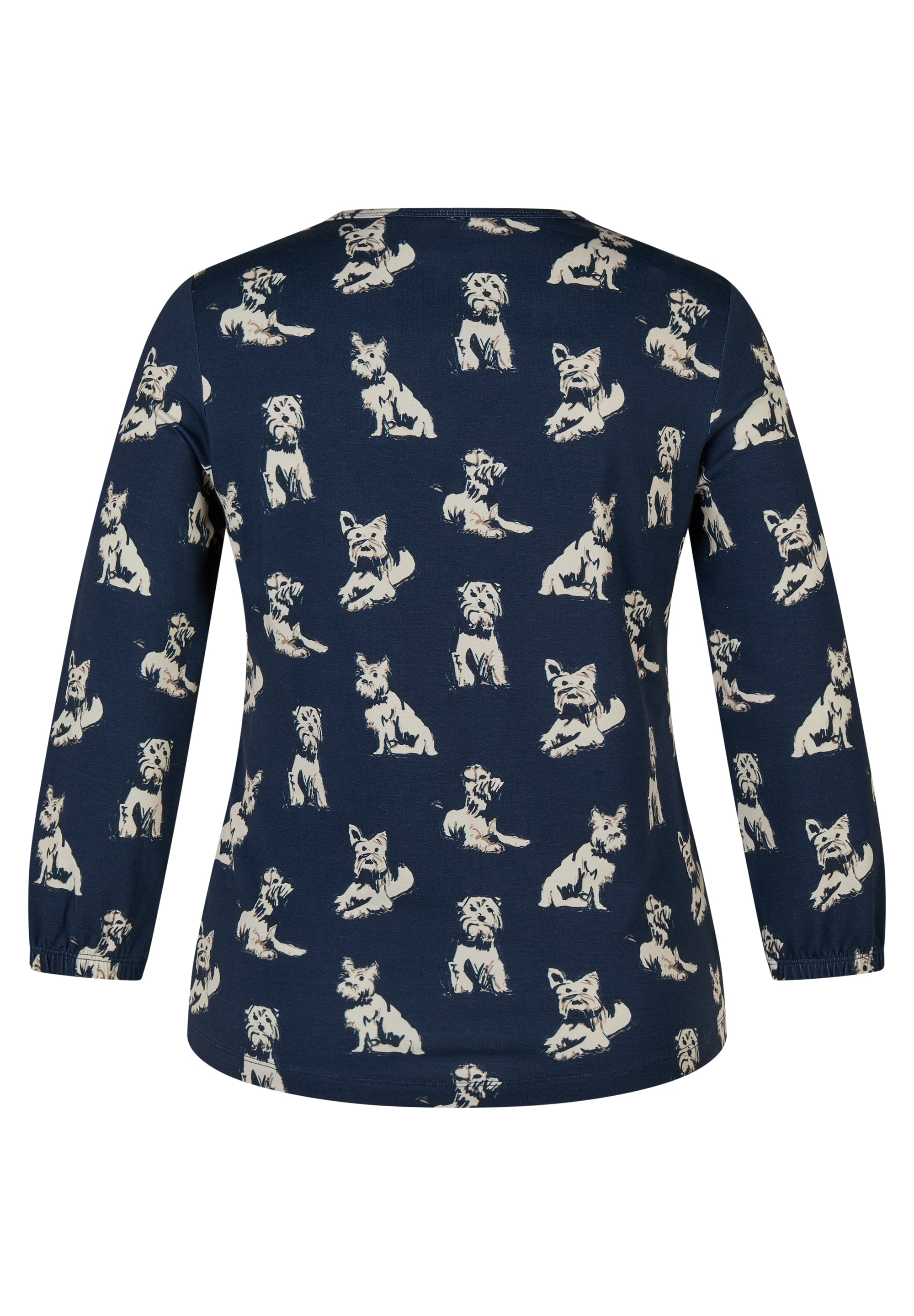 Rabe T-shirt à manches 3/4 mit Hunde-Motiven