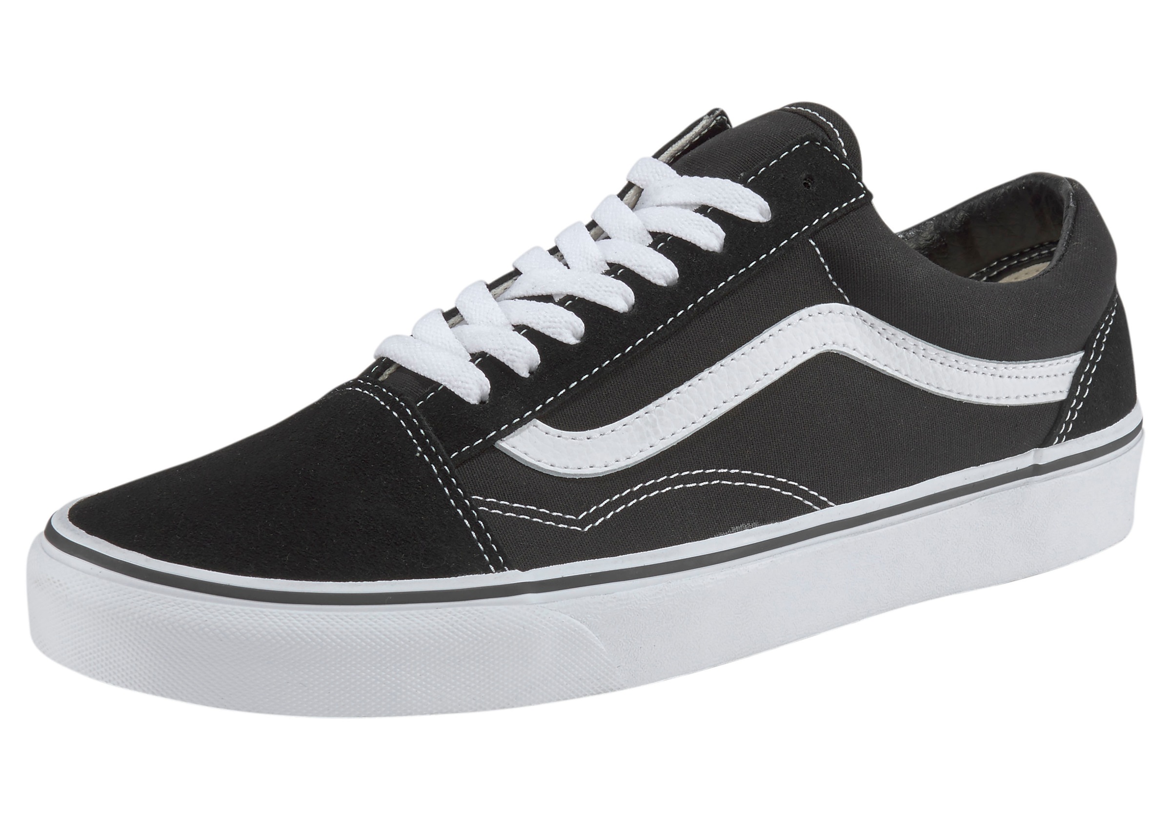 Vans, Unisex, »Old Skool«, schwarz, 38,5, Der legendäre Low-Top-Schuh mit Sidestripe von Vans