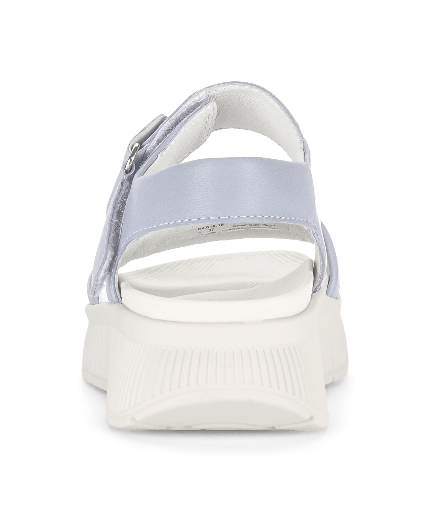 Gabor Sandale à lanières  plateforme, sandalette avec surpiqûres décoratives et rivet