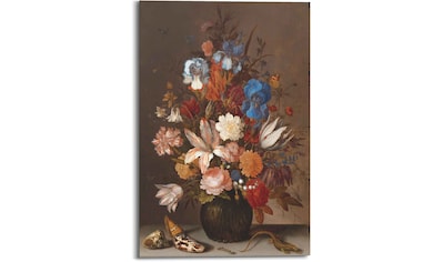 bequem in (1 Vase Blumen Davidsz Reinders! Jan Heem«, St.) kaufen »Stilleben de Holzbild