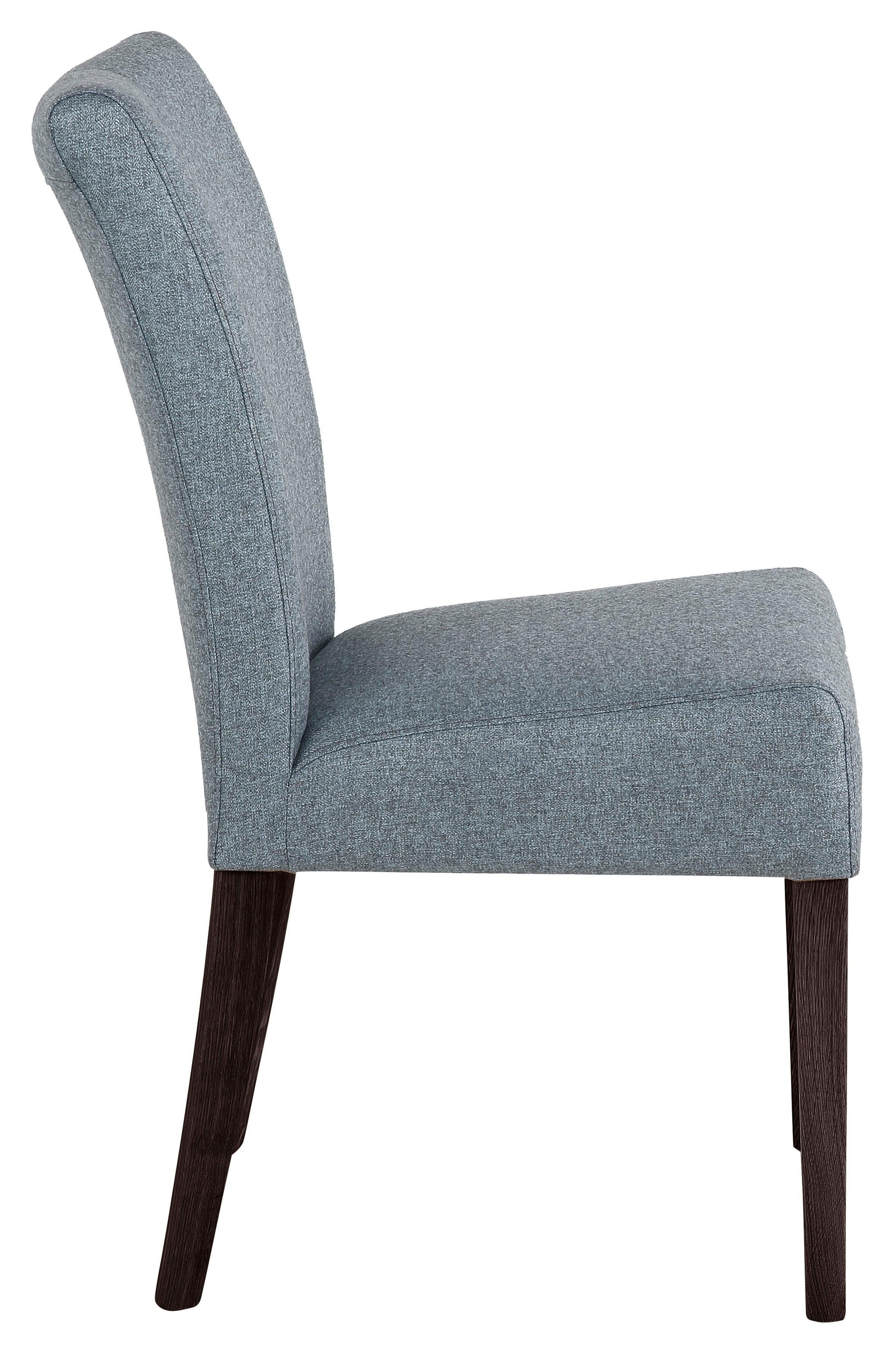 Home affaire Esszimmerstuhl "Queen" (Set) 2 Stk.Beine aus massiver Buche, wengefarben lackiert, Polsterstuhl