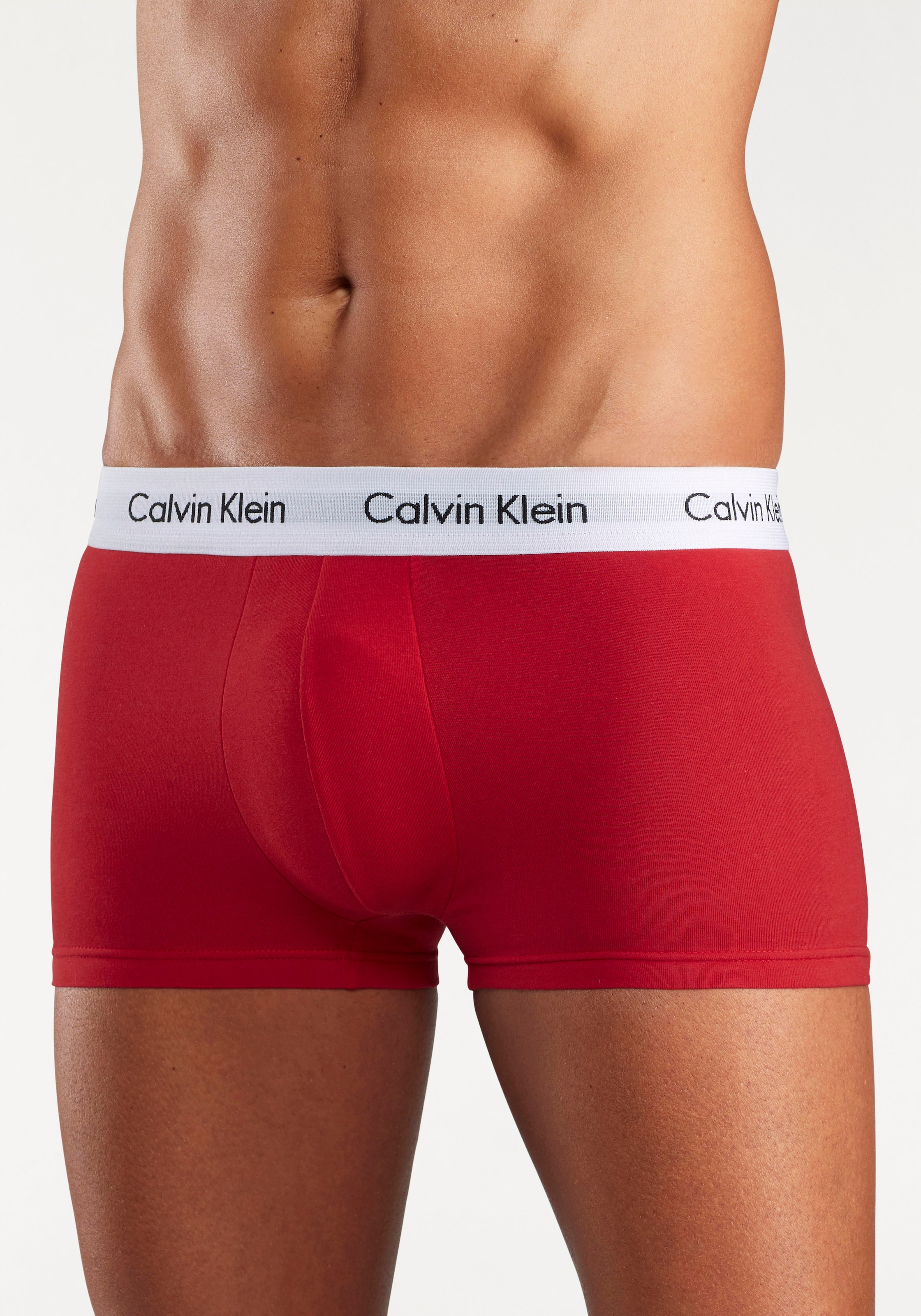 Calvin Klein Underwear Trunk »Low Rise Trunk 3 PACK« 3 Stk. mit weissem Webbund
