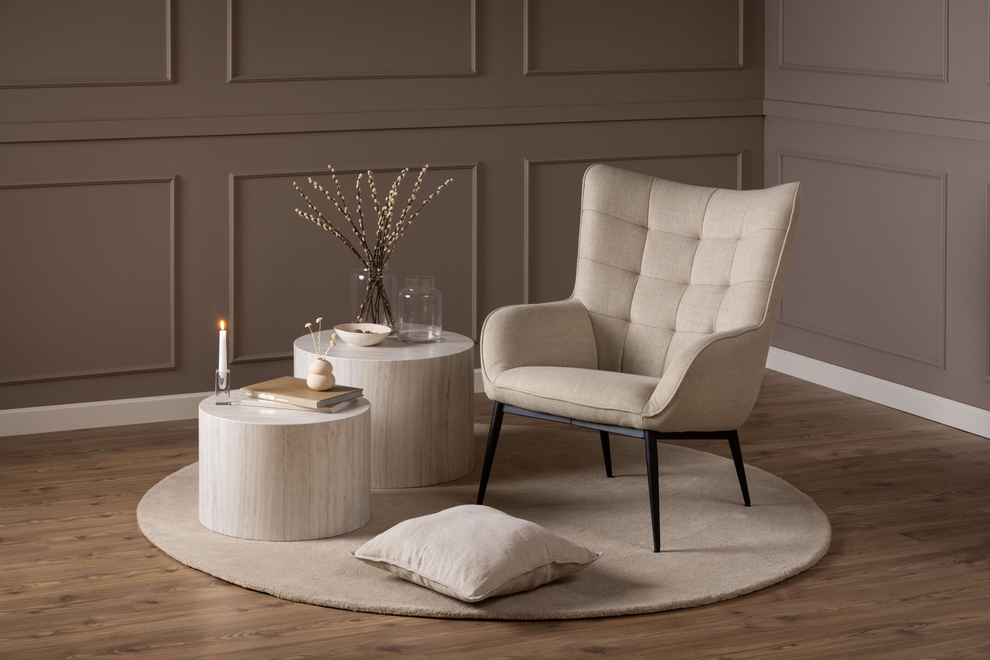 ACTONA GROUP Couchtisch »Dice 2er Set - Steinoptik, modern & stilvoll, skandinavisches Design« Couchtisch, Beistelltisch,  OTTOs Choice, Pflegeleichter Beistelltisch, vielseitig, robust