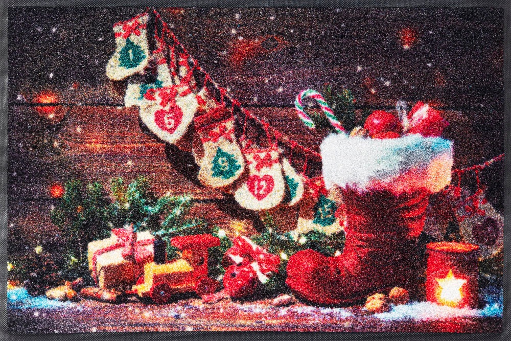 kaufen Kleen-Tex Weihnachten, Schmutzfangmatte, Motiv »Advent waschbar günstig rechteckig, Fussmatte Season«,