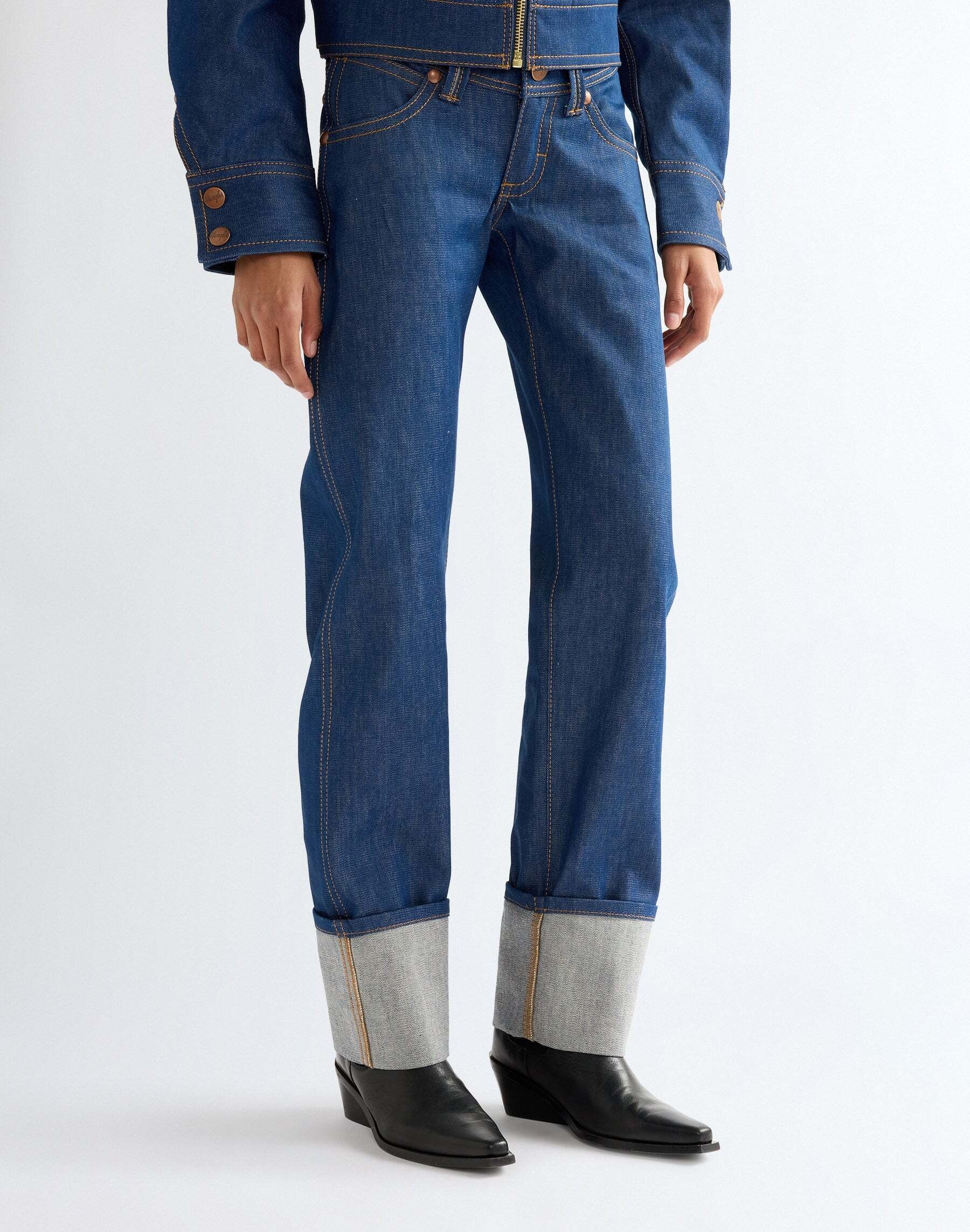Image of Wrangler Straight-Jeans "WRANGLER Jeans Super Low Rise Cowboy"