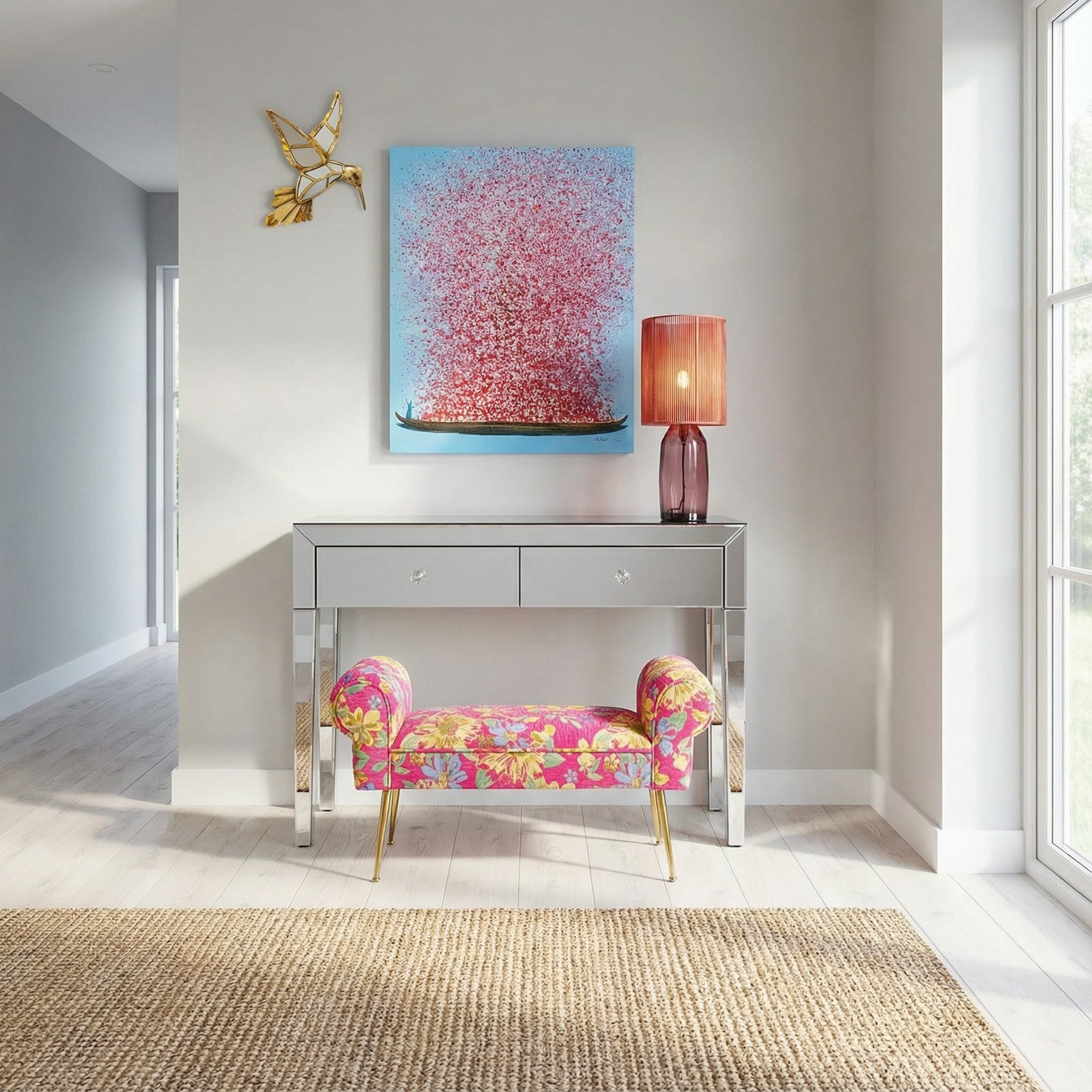 Kare Design Leinwandbild »Flower Boat« 1,  verschiedene Farben und Grössen