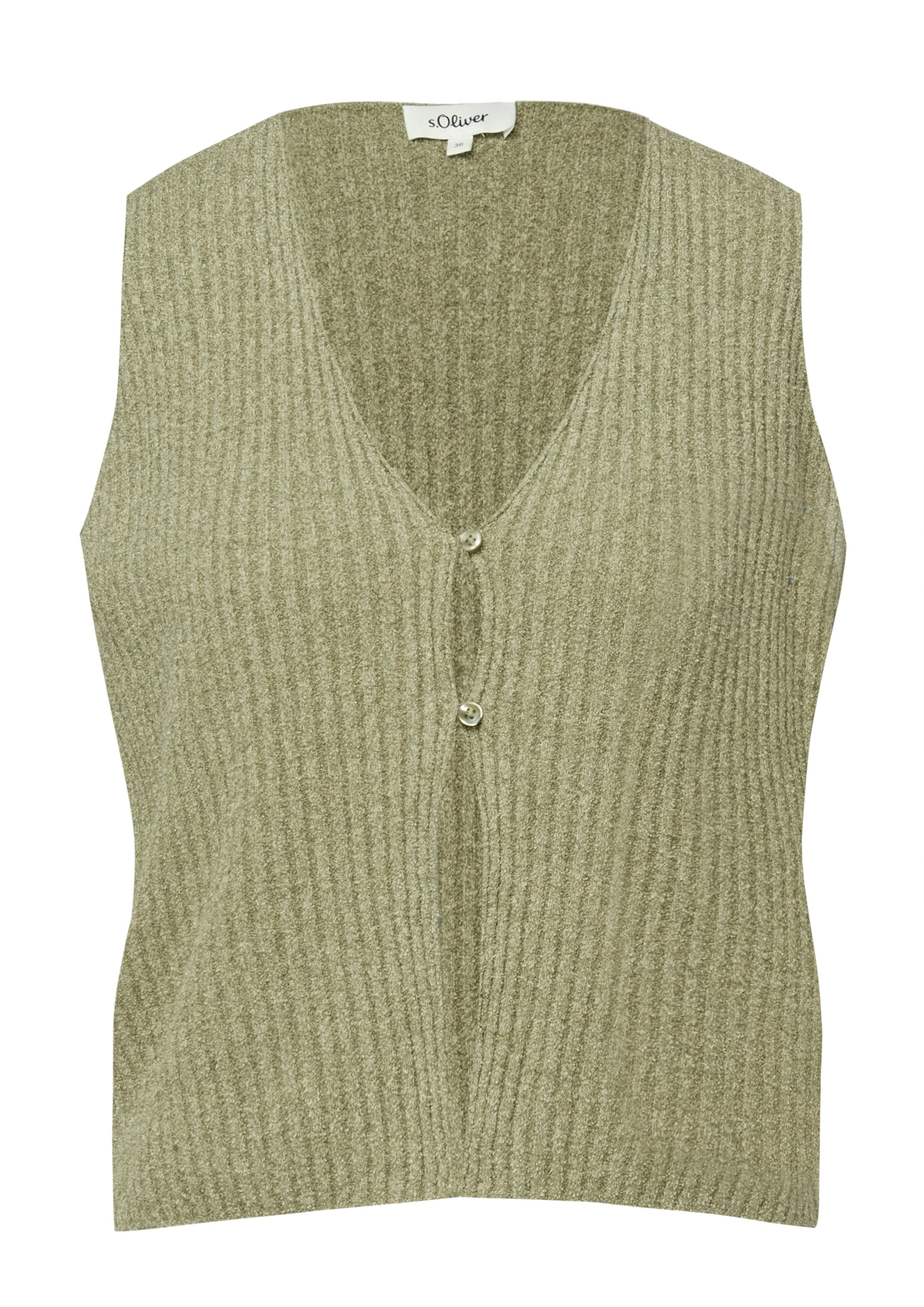 s.Oliver Gilet tricoté avec fermeture à 2 boutons