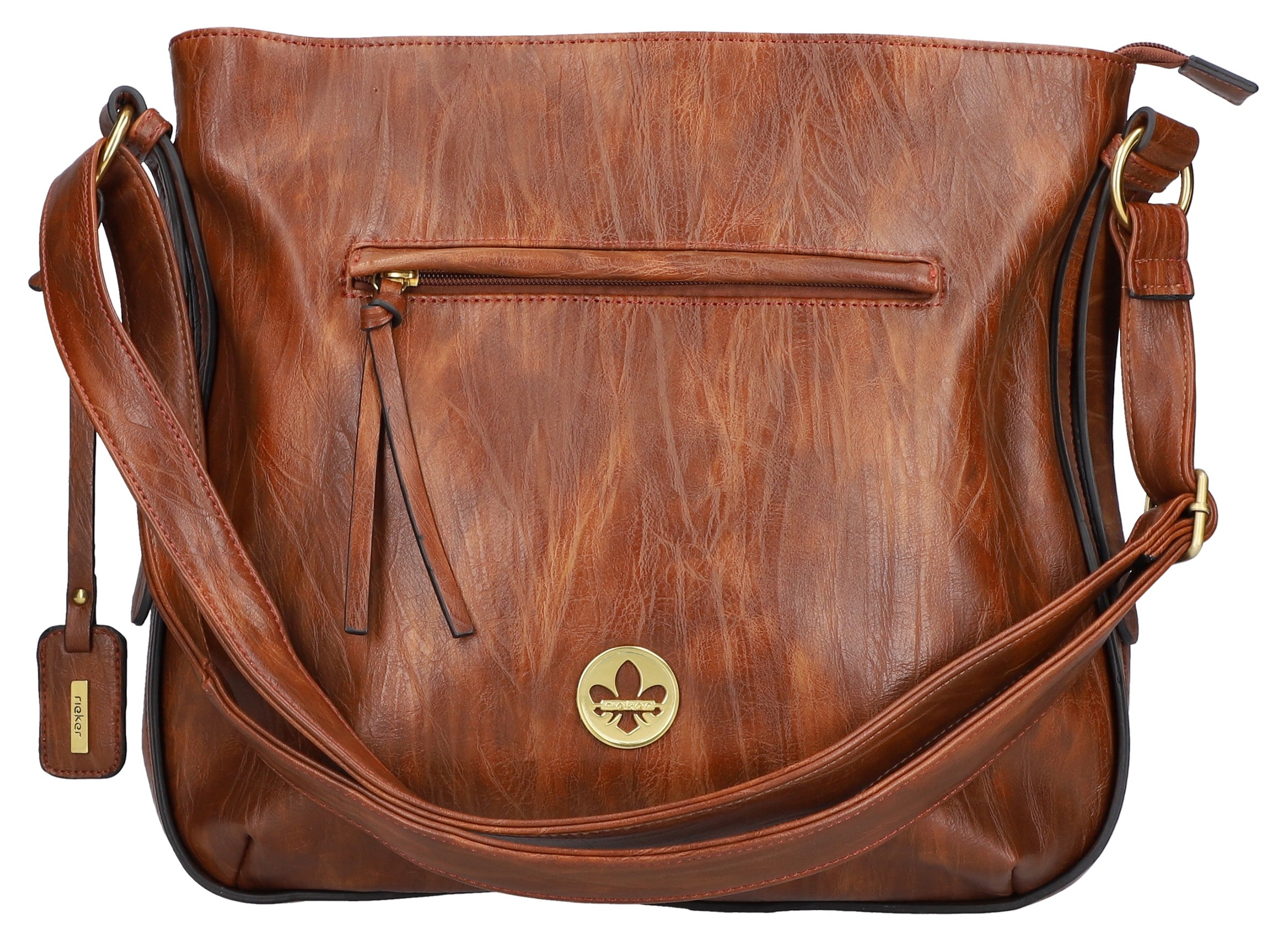 Image of Rieker Umhängetasche, mit goldfarbener Logo Plakette bei Ackermann Versand Schweiz