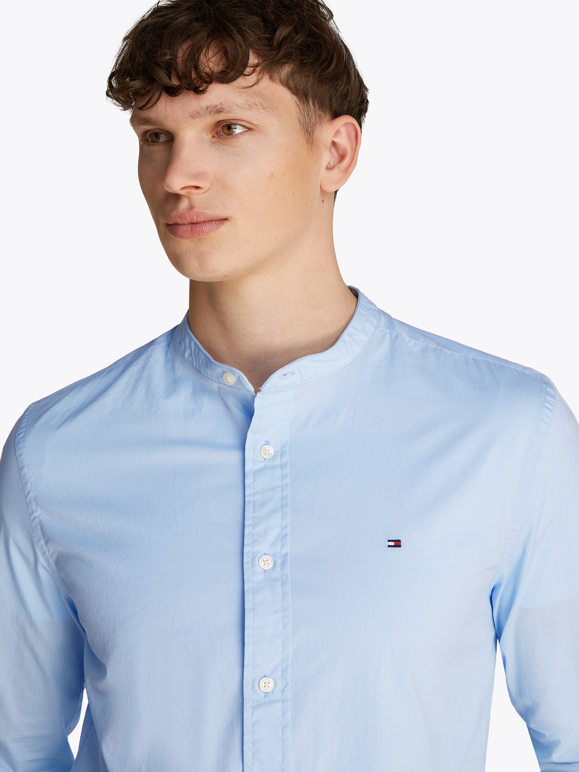 Tommy Hilfiger Chemise à manches longues »FLEX POPLIN SOLID MAO Regular Fit SHIRT«