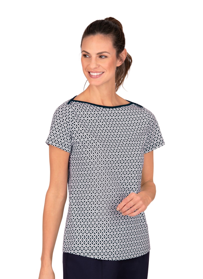 Image of Trigema Kurzarmshirt, mit modischem Ausschnitt bei Ackermann Versand Schweiz