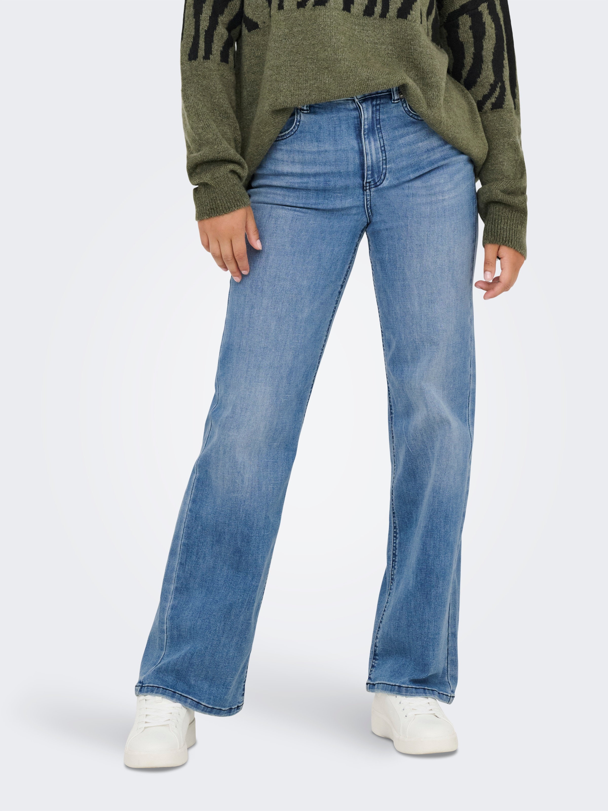 Image of ONLY High-waist-Jeans "ONLJUICY-WAUW HW WIDE DNM GUA113 NOOS"