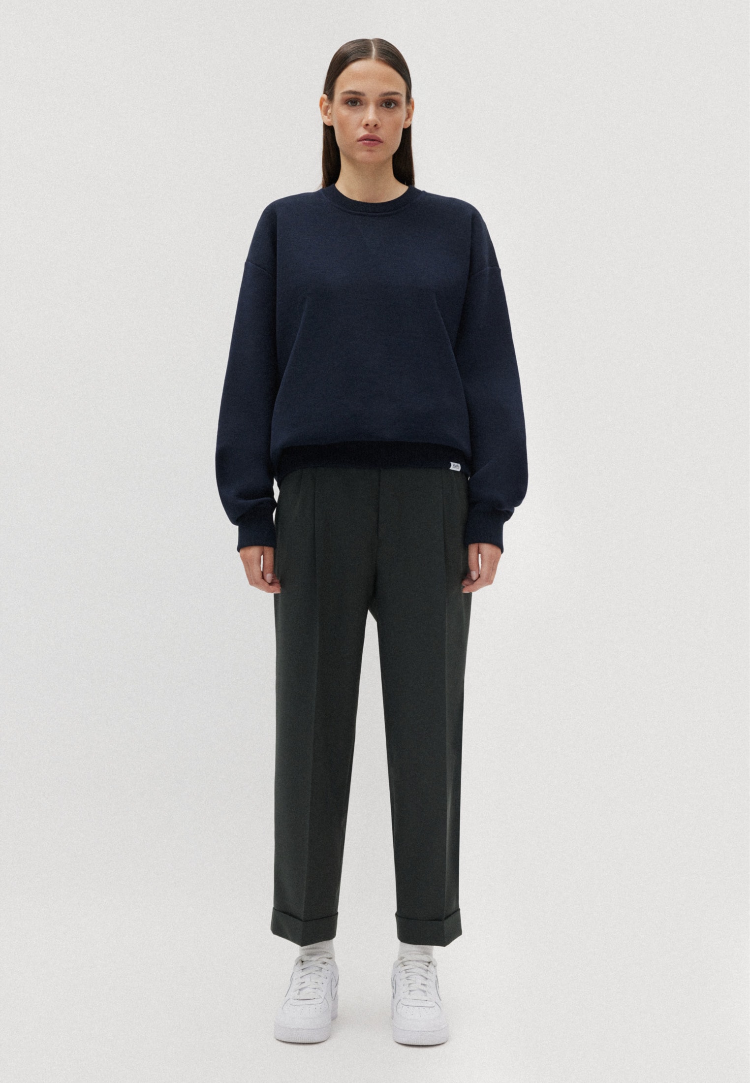 studio seidensticker Strickpullover »Studio«, Langarm Rundhals Uni