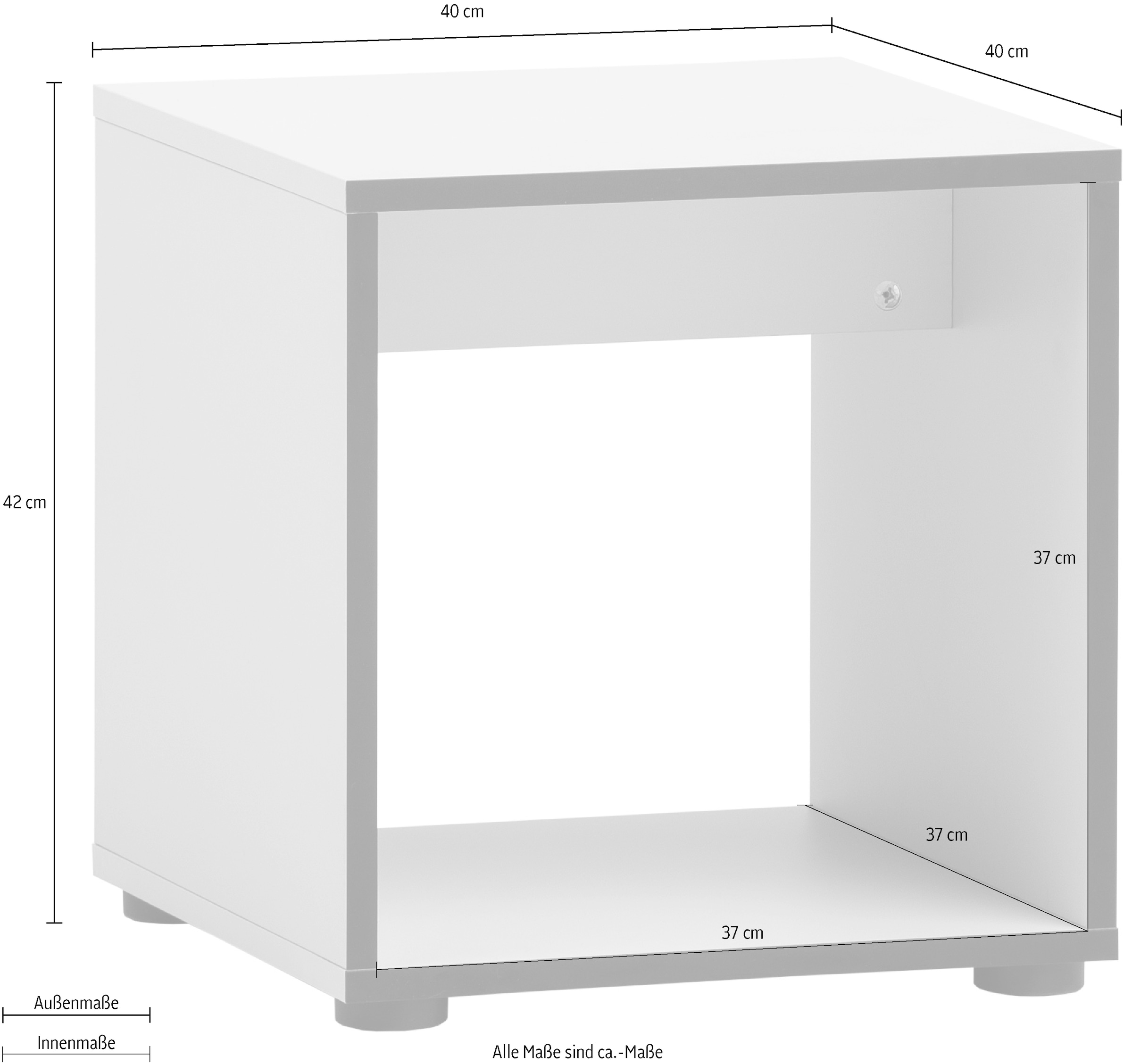 Schildmeyer Sitzwürfel »Edda, Breite 40 cm, universell einsetzbar« Made in Germany