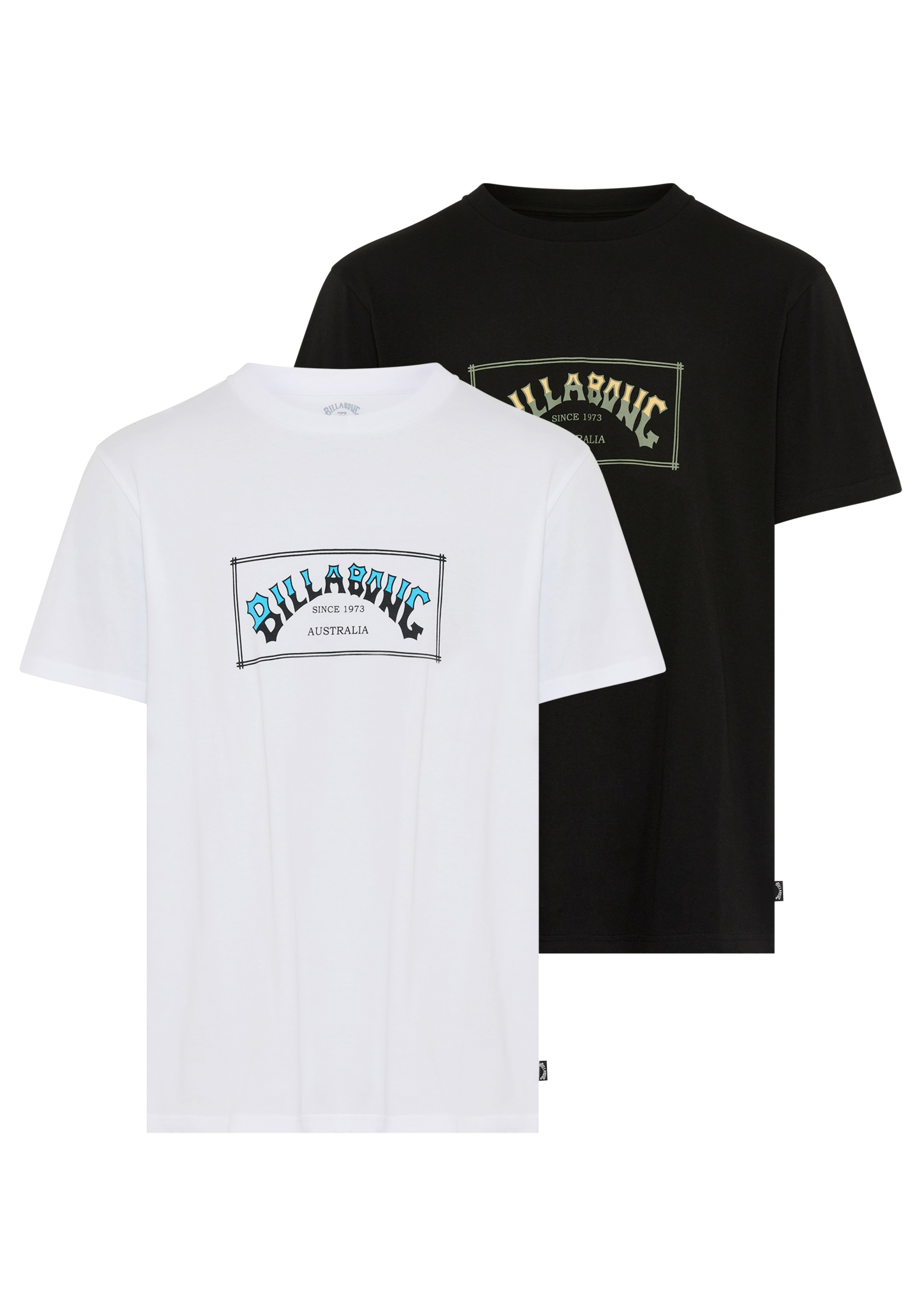 Image of Billabong T-Shirt "SHORT SLEEVETEEPACKYM (AST)" 2 tlg. sportlicher Stil, Kurzarm-Design, aus Baumwolle, zweiteiliges Set