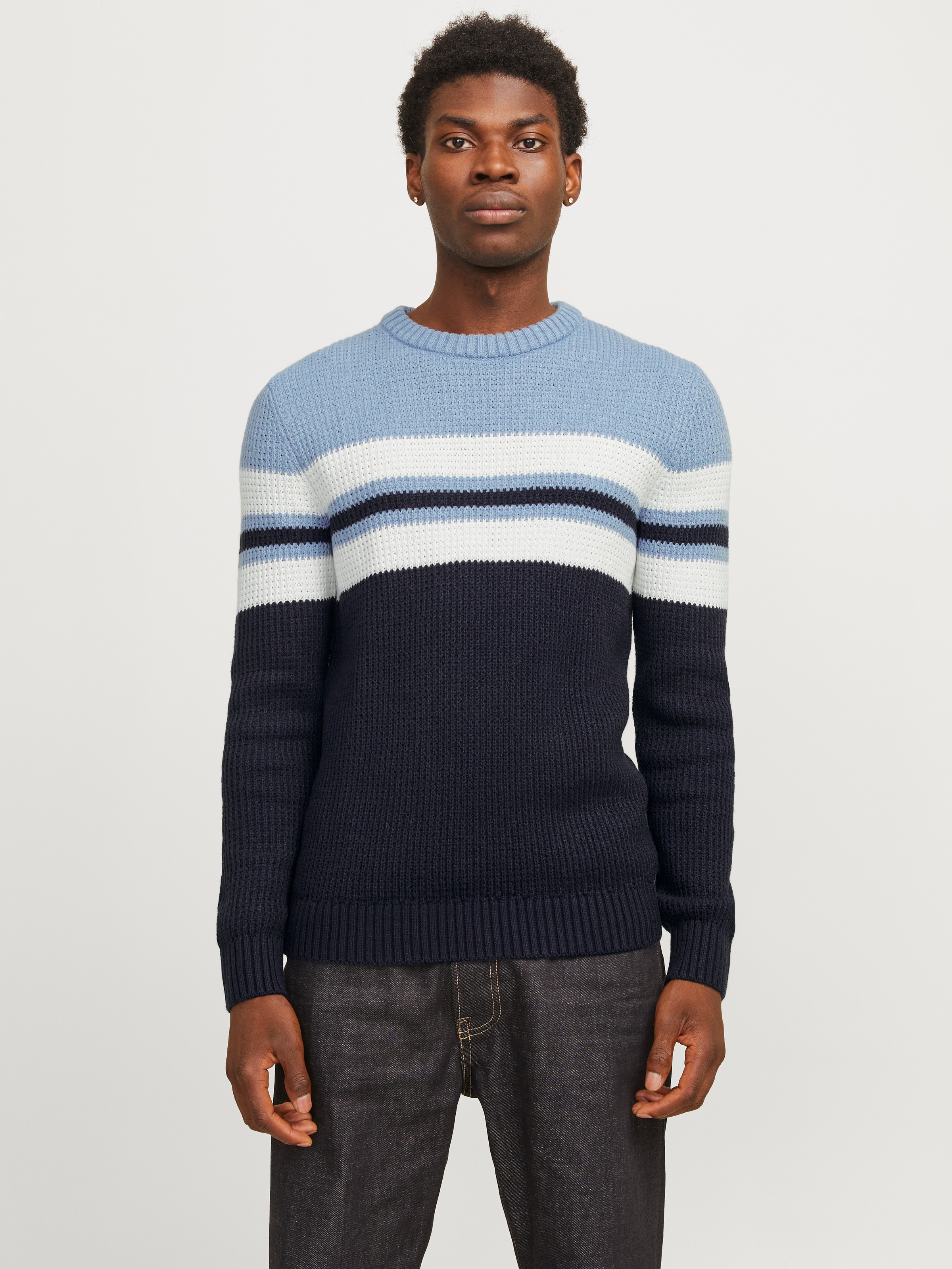 Image of Jack & Jones Rundhalspullover "JJSANDER KNIT CREW NECK"