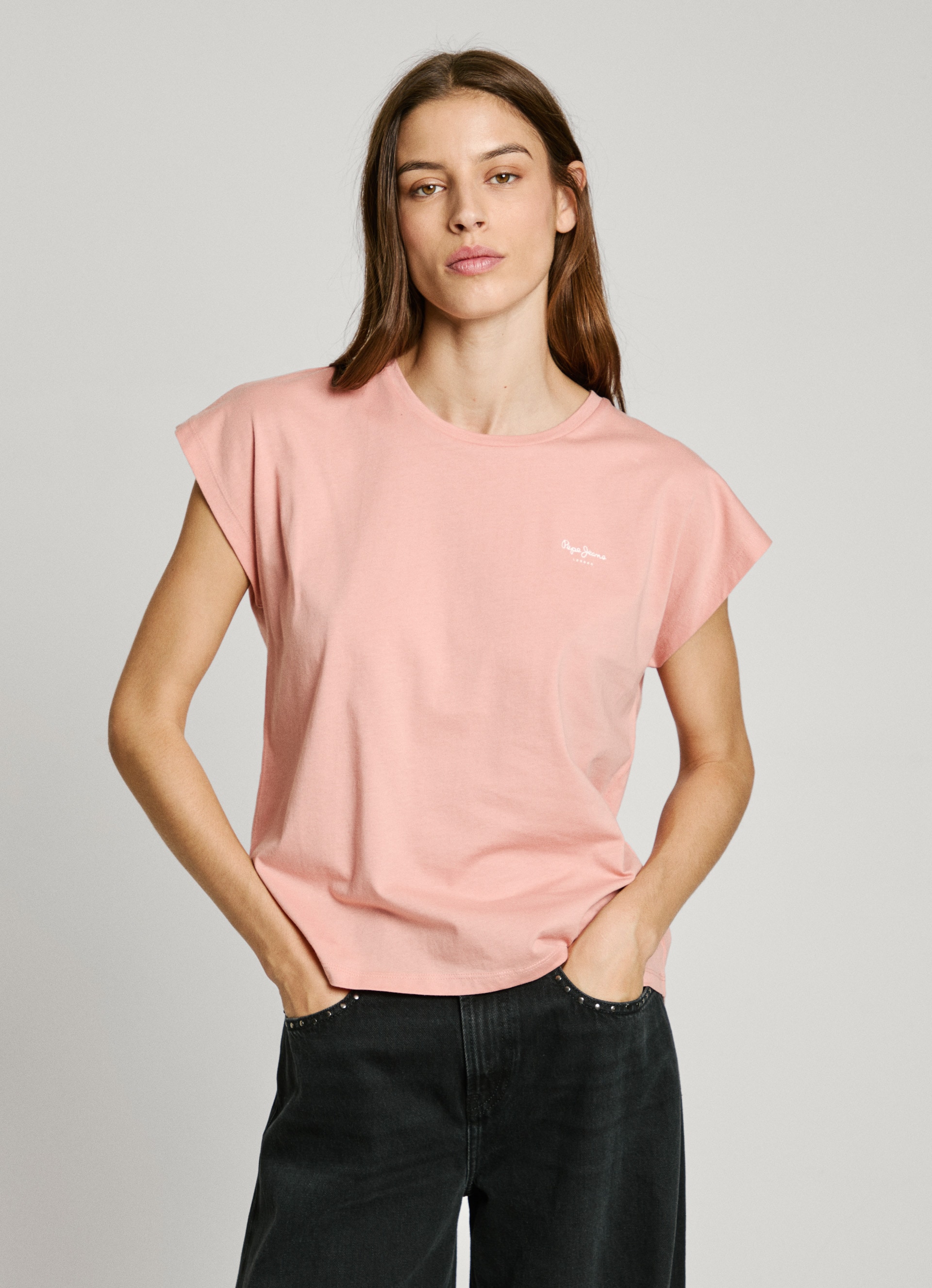 Pepe Jeans T-Shirt »BLOOMA«, mit Kappenärmeln