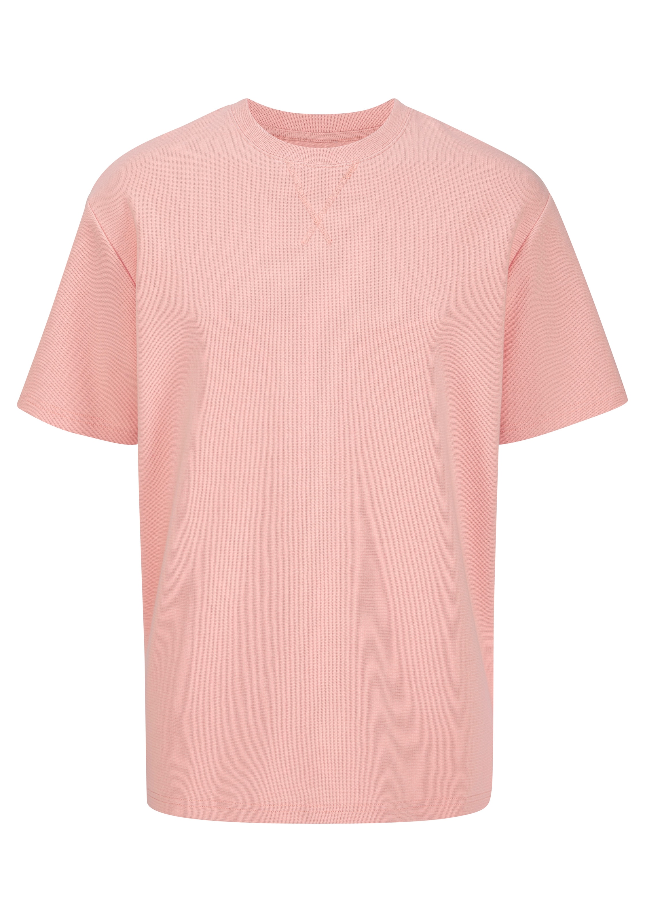 John Devin T-Shirt modische Strukturware aus Baumwoll-Elasthan-Qualität