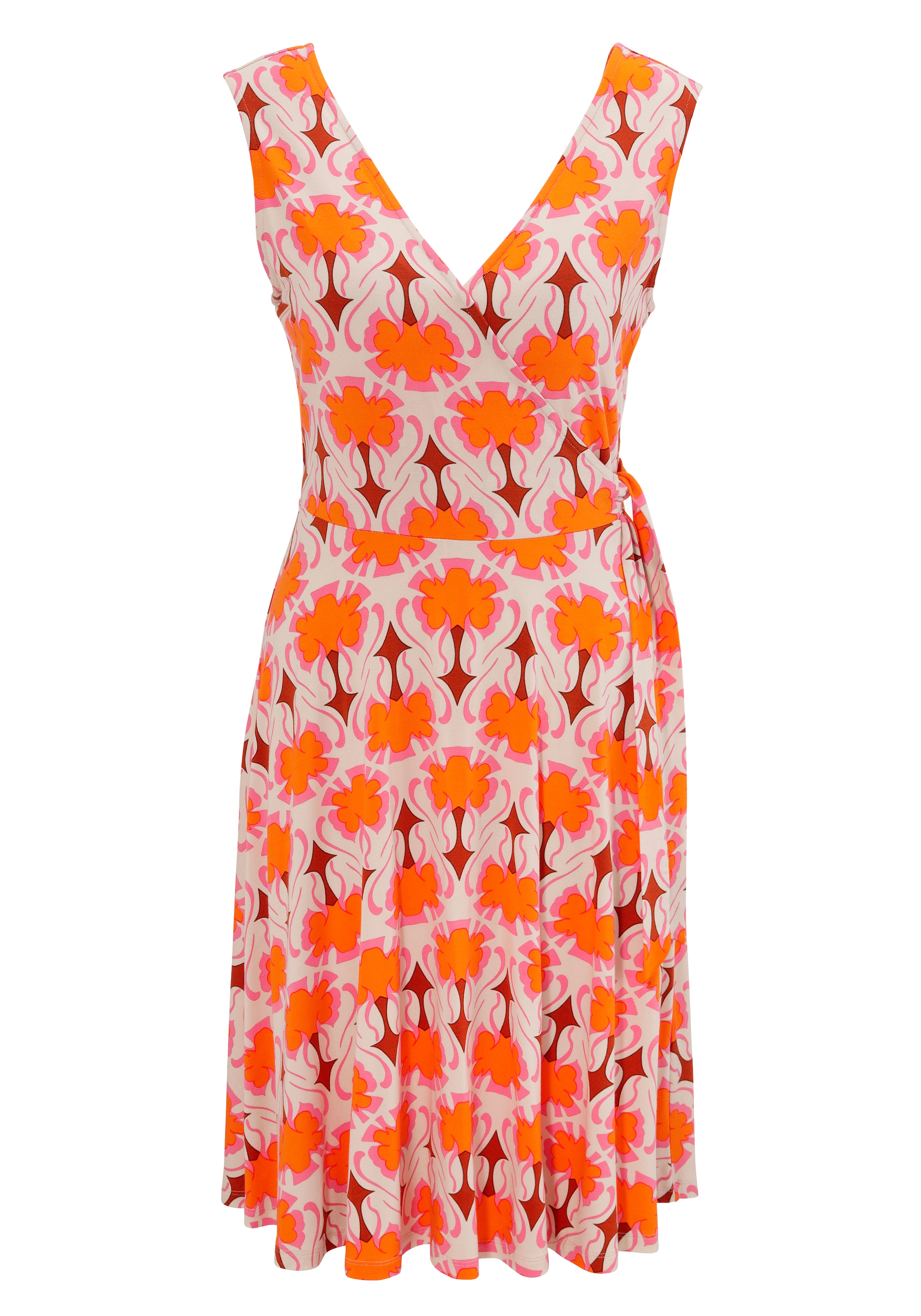 Aniston CASUAL Sommerkleid, mit extravagantem Retro-Muster - jedes Teil ein Unikat