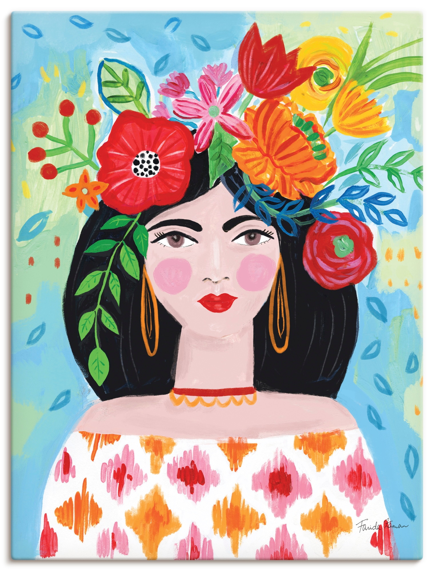 Image of Artland Wandbild "Boho Girl I" Bilder von Frauen 1 Stk. tlg. als Alubild, Leinwandbild, Poster, Wandaufkleber in verschied. Grössen