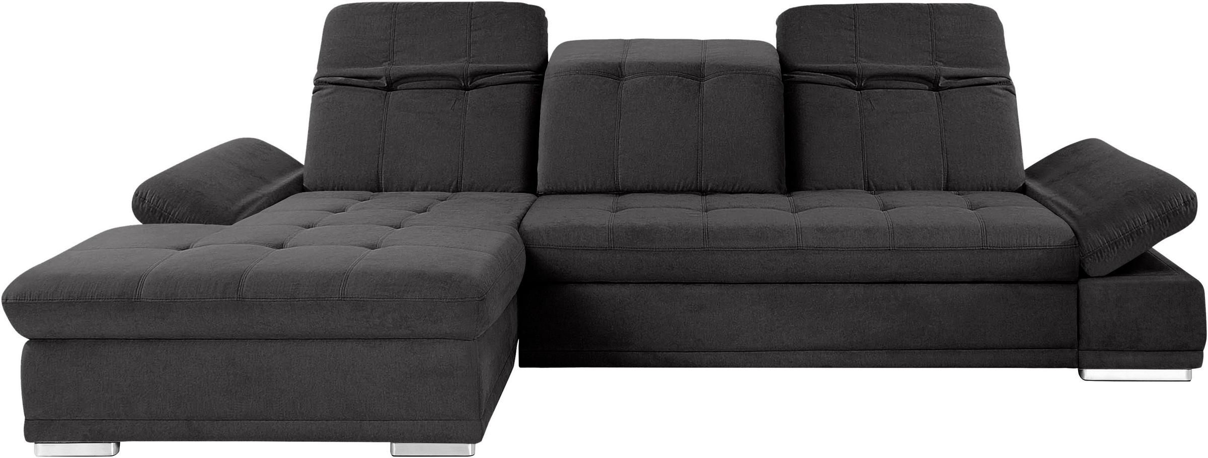 COTTA Ecksofa »Holiday L-Form mit Sitztiefen-, Armteil- und Kopfteilverstellung«, wahlweise mit Bettfunktion & Bettkasten