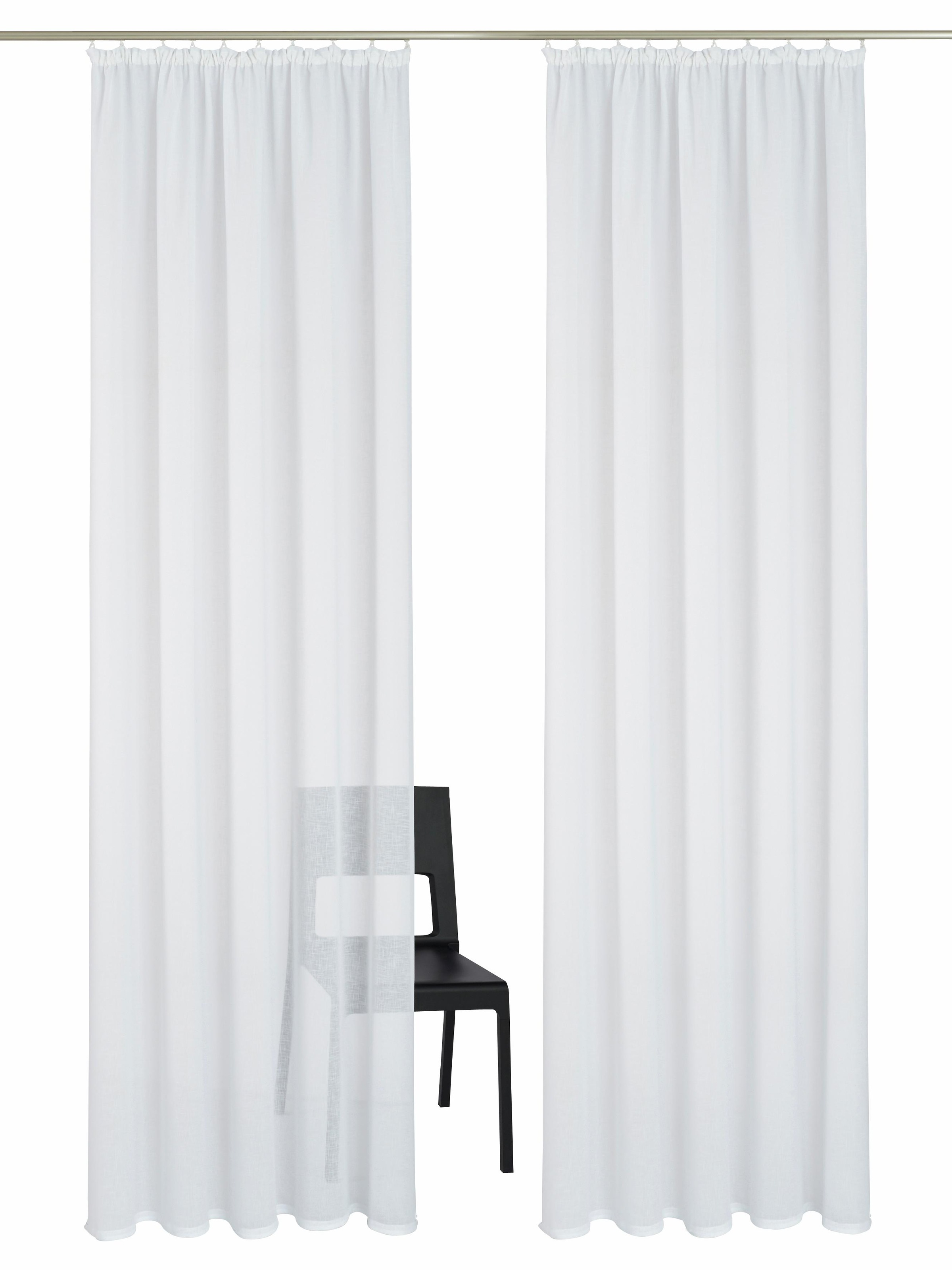 OTTO home Gardine "REGINA" Kräuselband 2 Stk. tlg. Vorhang, Fertiggardine, 2-er Set, transparent, modern