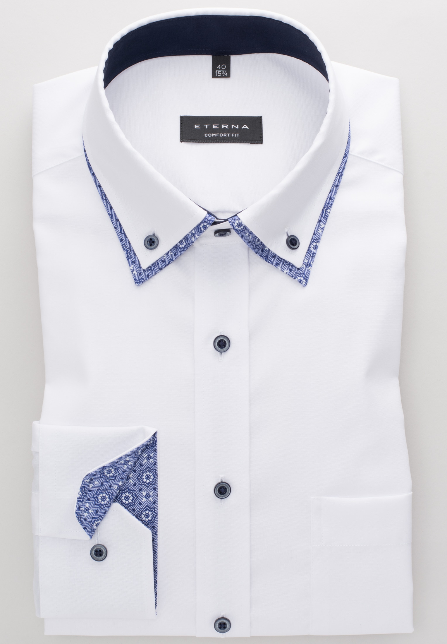 Eterna Langarmhemd »COMFORT FIT« NON IRON (bügelfrei)