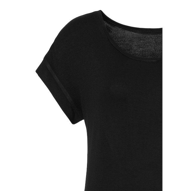 ♕ Vivance T-Shirt, mit elastischem Saumabschluss versandkostenfrei  bestellen