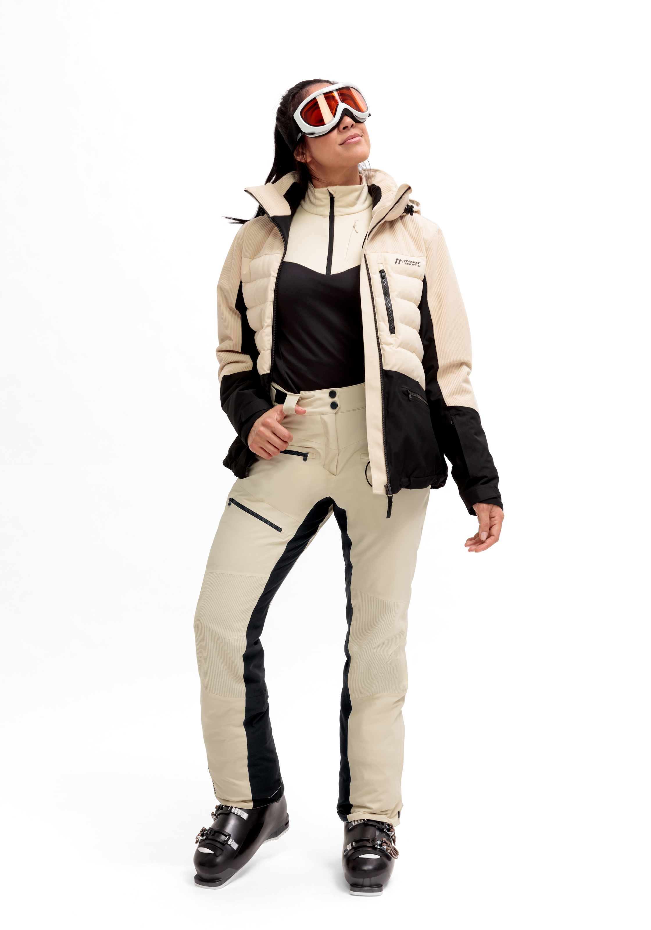 Maier Sports Skihose »Whiteglam Pants W«  Damen Schneehose atmungsaktiv und wasserdicht Regular Fit