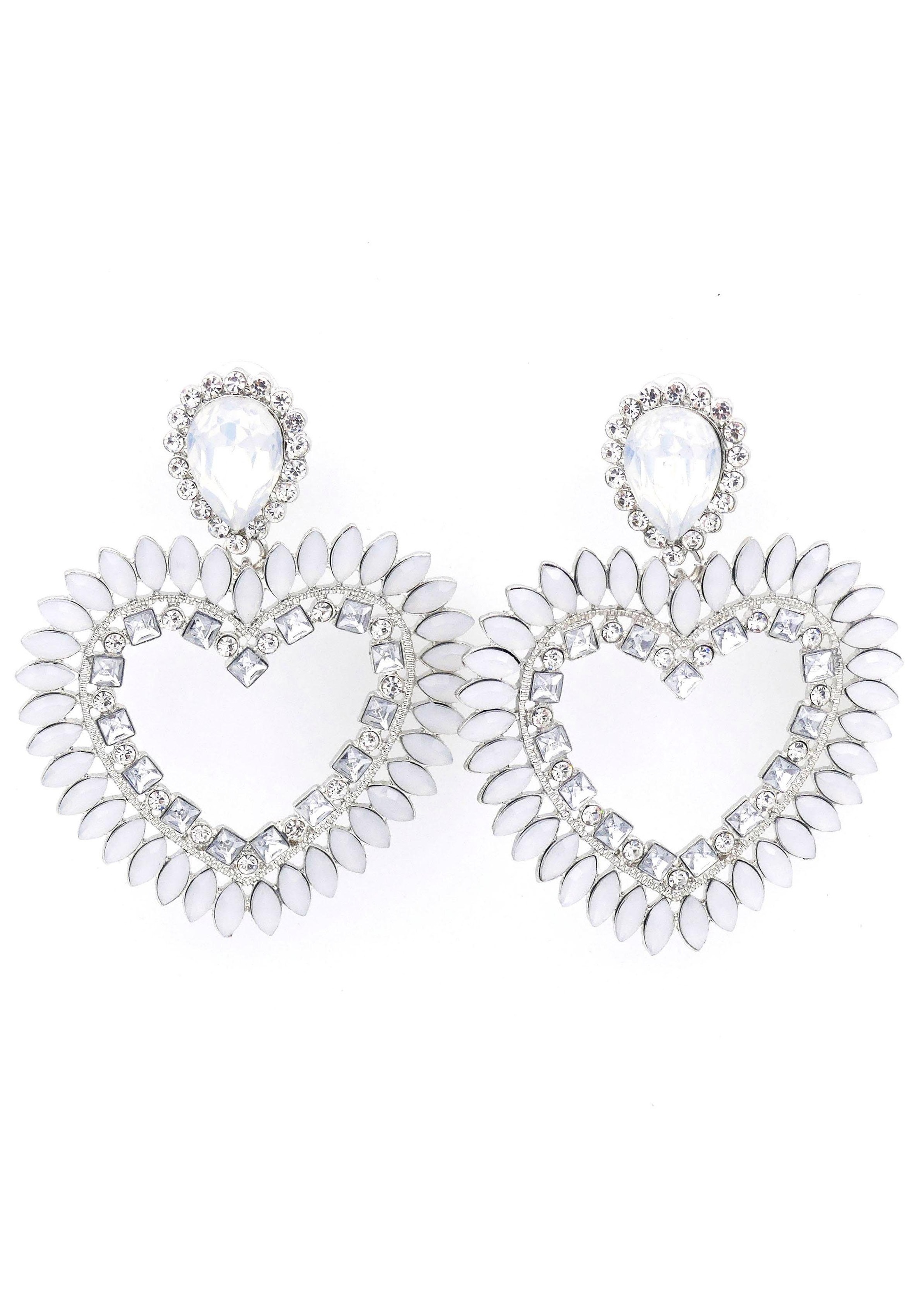 Paar Ohrstecker »Herz, romantisch und elegant«