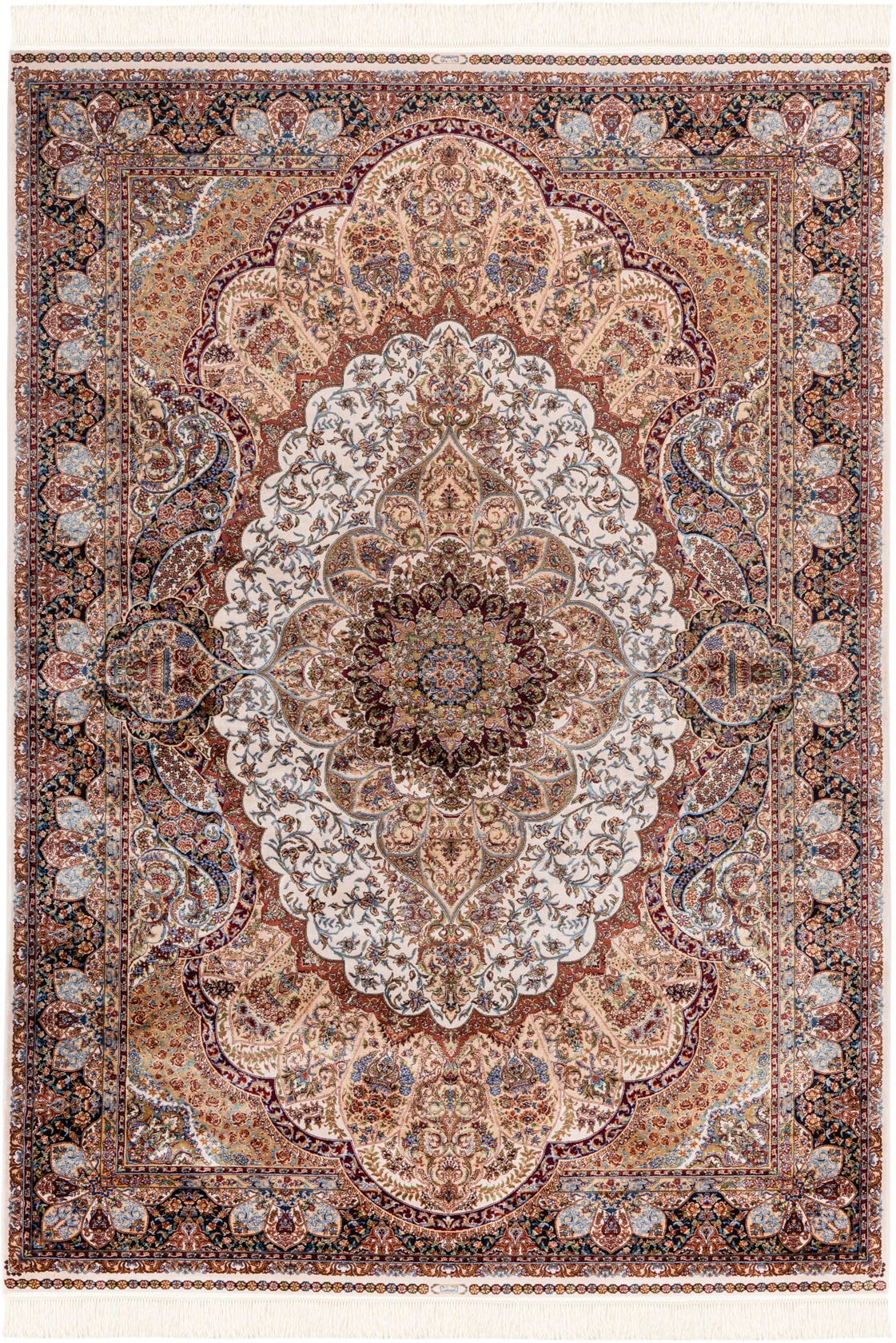 Obsession Teppich »My Babylon of Obsession 302«, rechteckig, 8 mm Höhe, Kurzflor, Orient-Optik, mit Fransen, besonders hohe Knotendichte