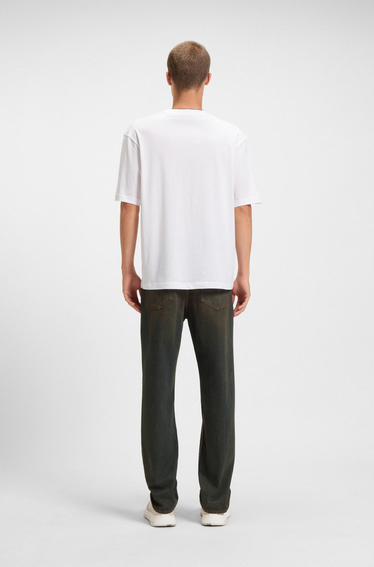 HUGO Blue T-Shirt »Napolux« Rundhalsausschnitt, regular fit, Logodruck