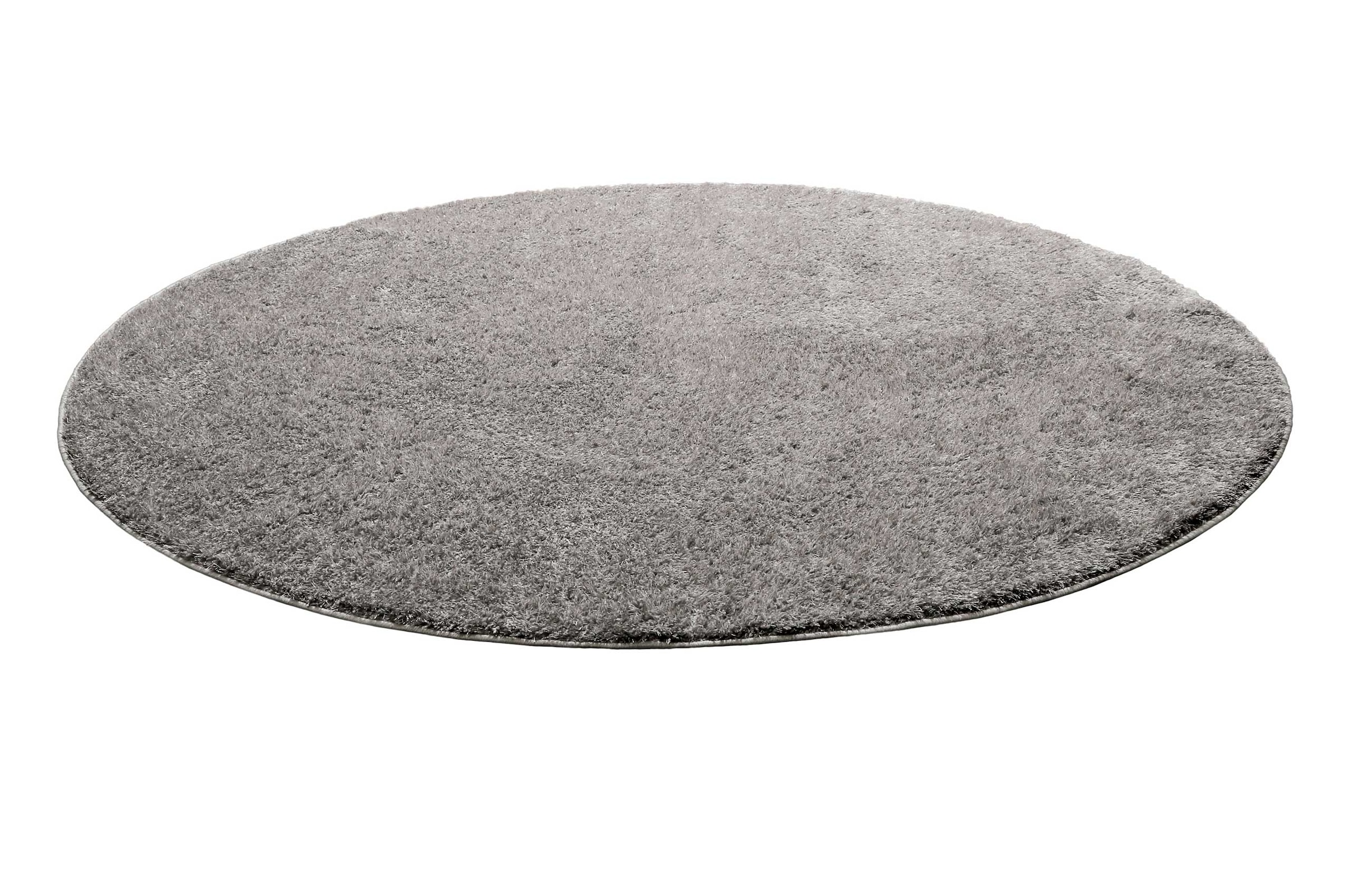 Image of Homie Living Teppich "Flavio" rund 30 mm Höhe Hochflor, gewebt, weich, uni, Wohnzimmer, Schlafzimmer, waschbar